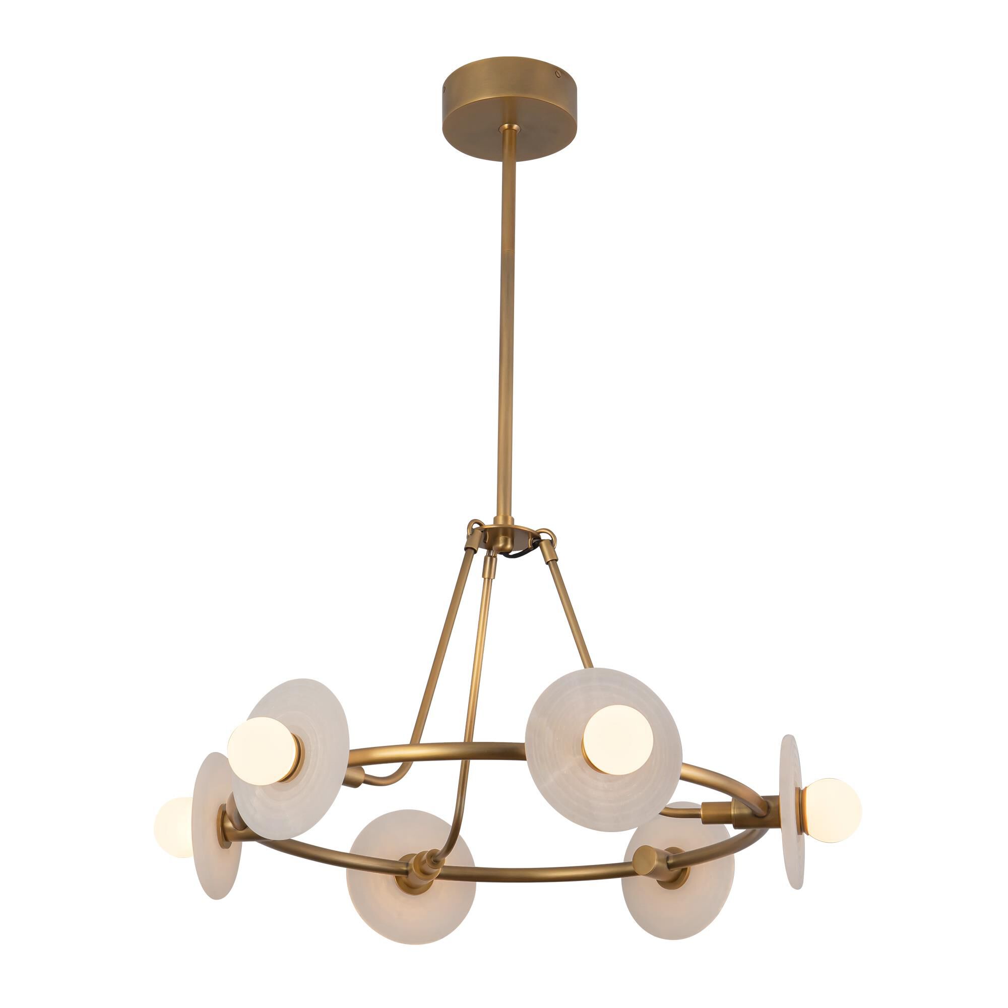 Alan Pepin Dahlia 28 Inch Chandelier by Alora Lighting