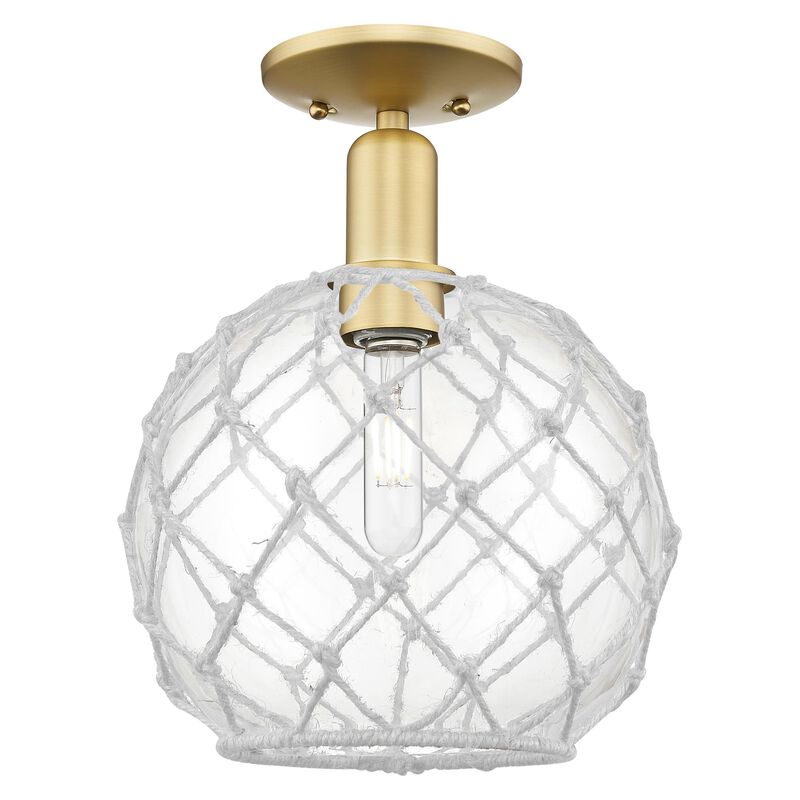 Bruno Marashlian Farmhouse Rope 10 Inch Semi Flush Mount by Innovations Lighting