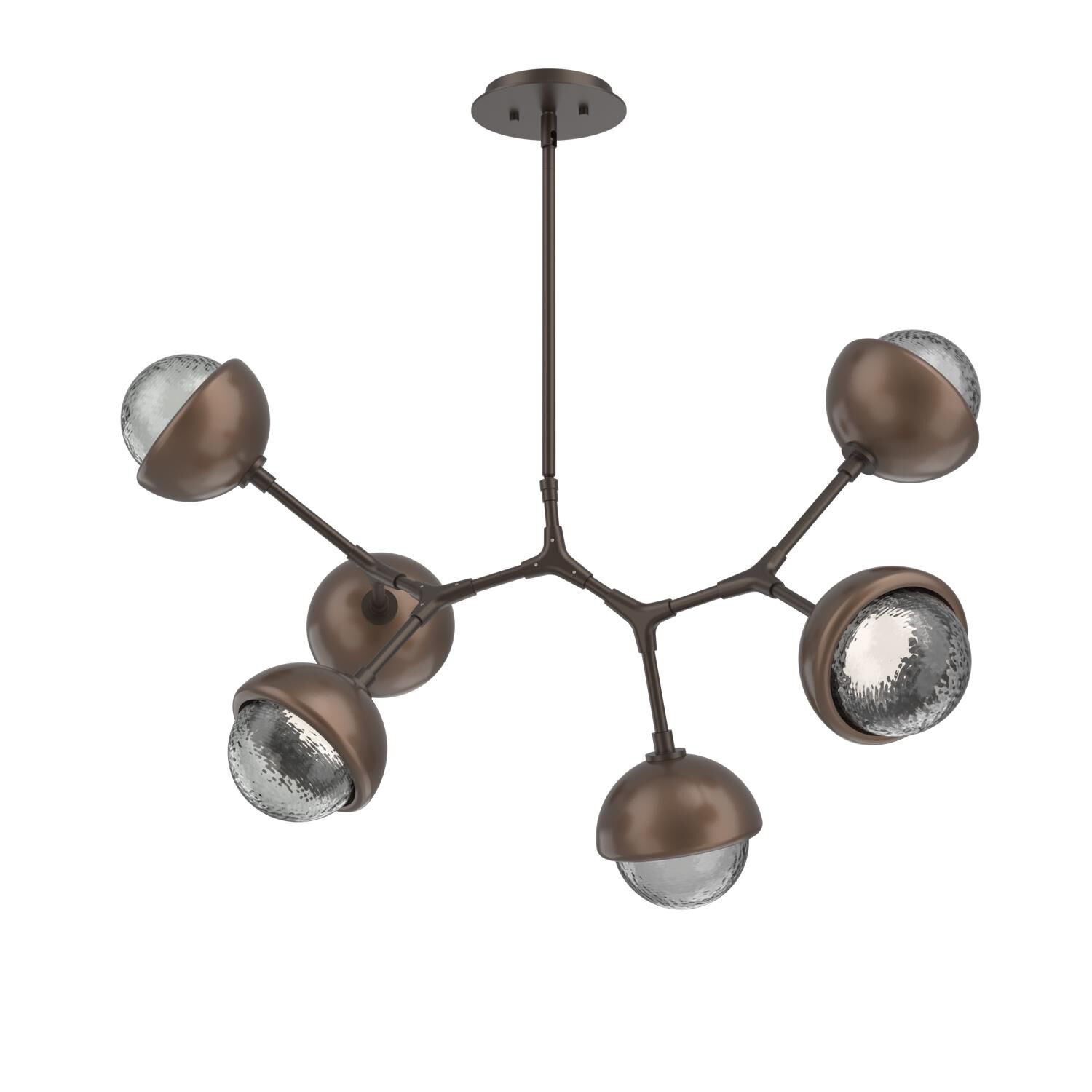 Levi Wilson Cabochon 31 Inch Linear Suspension Light by Hammerton Studio