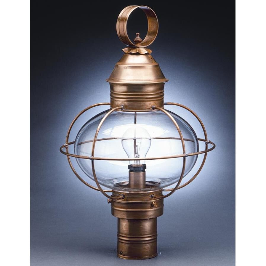 Onion 20 Inch Tall 3 Light Outdoor Post Lamp by Northeast Lantern