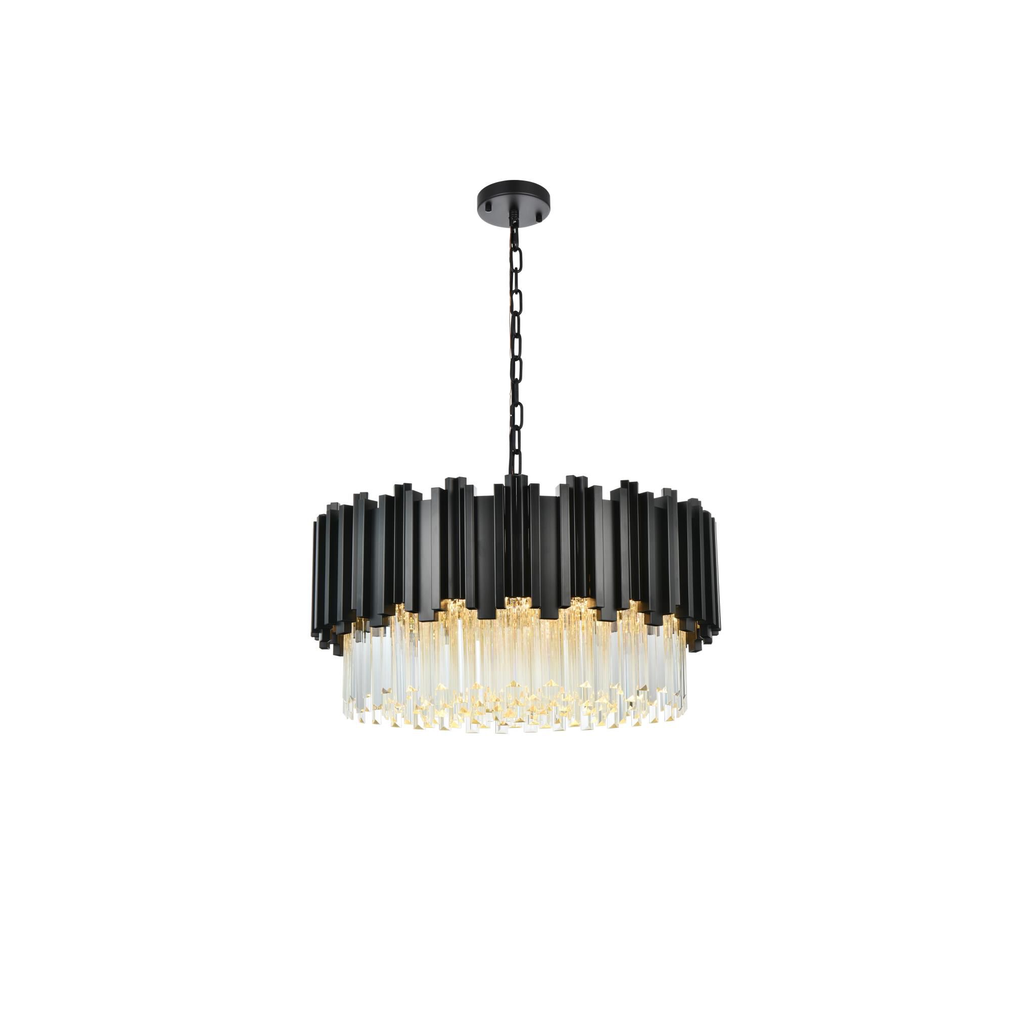 Cyclone 24 Inch Large Pendant by Elegant Lighting