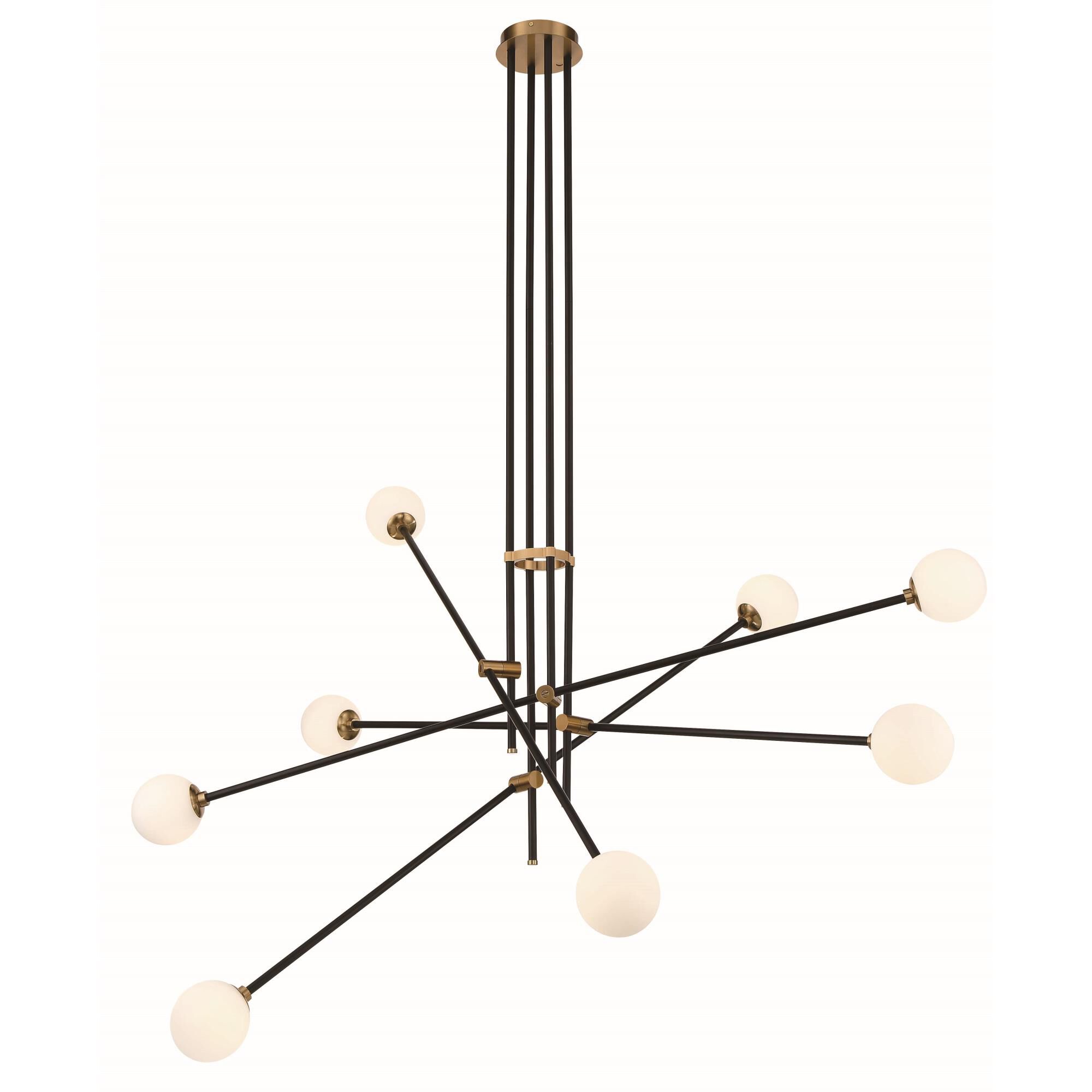 Cosmet 50 Inch 8 Light Chandelier by Kovacs