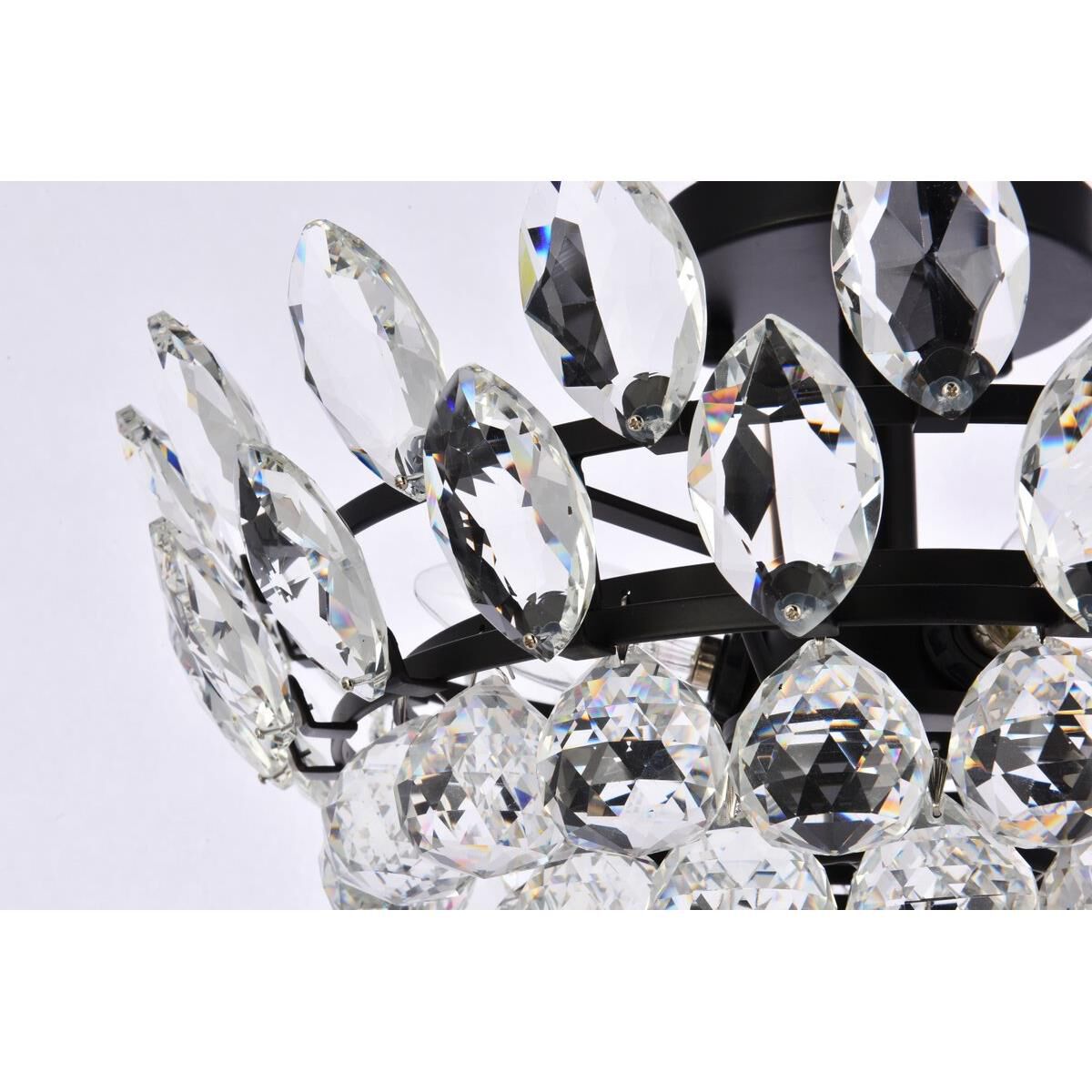 Shown in Black finish and Royal Cut Clear crystal