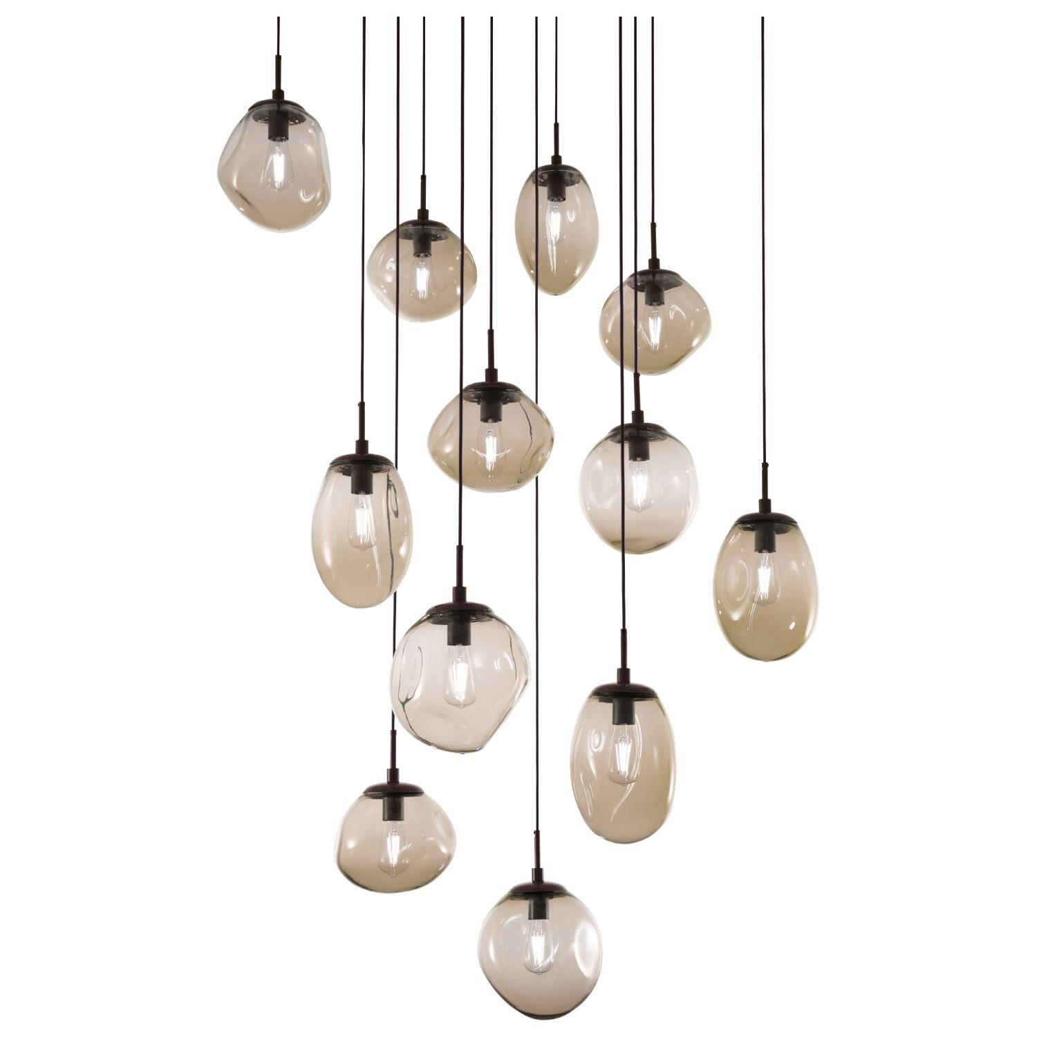 Levi Wilson Nebula 38 Inch 12 Light Multi Light Pendant by Hammerton Studio