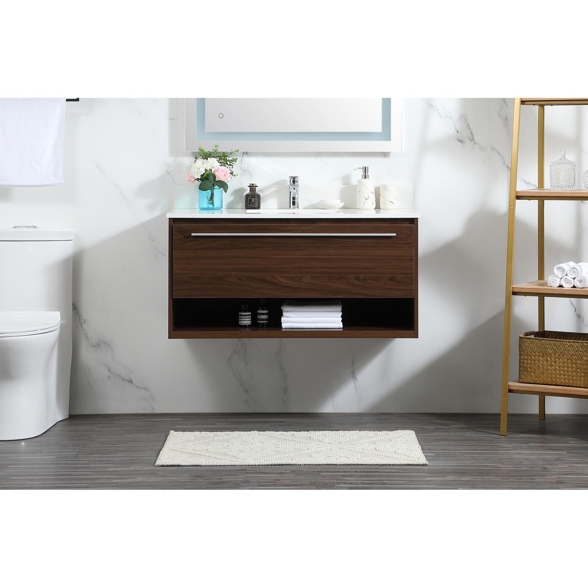 Shown in Walnut finish