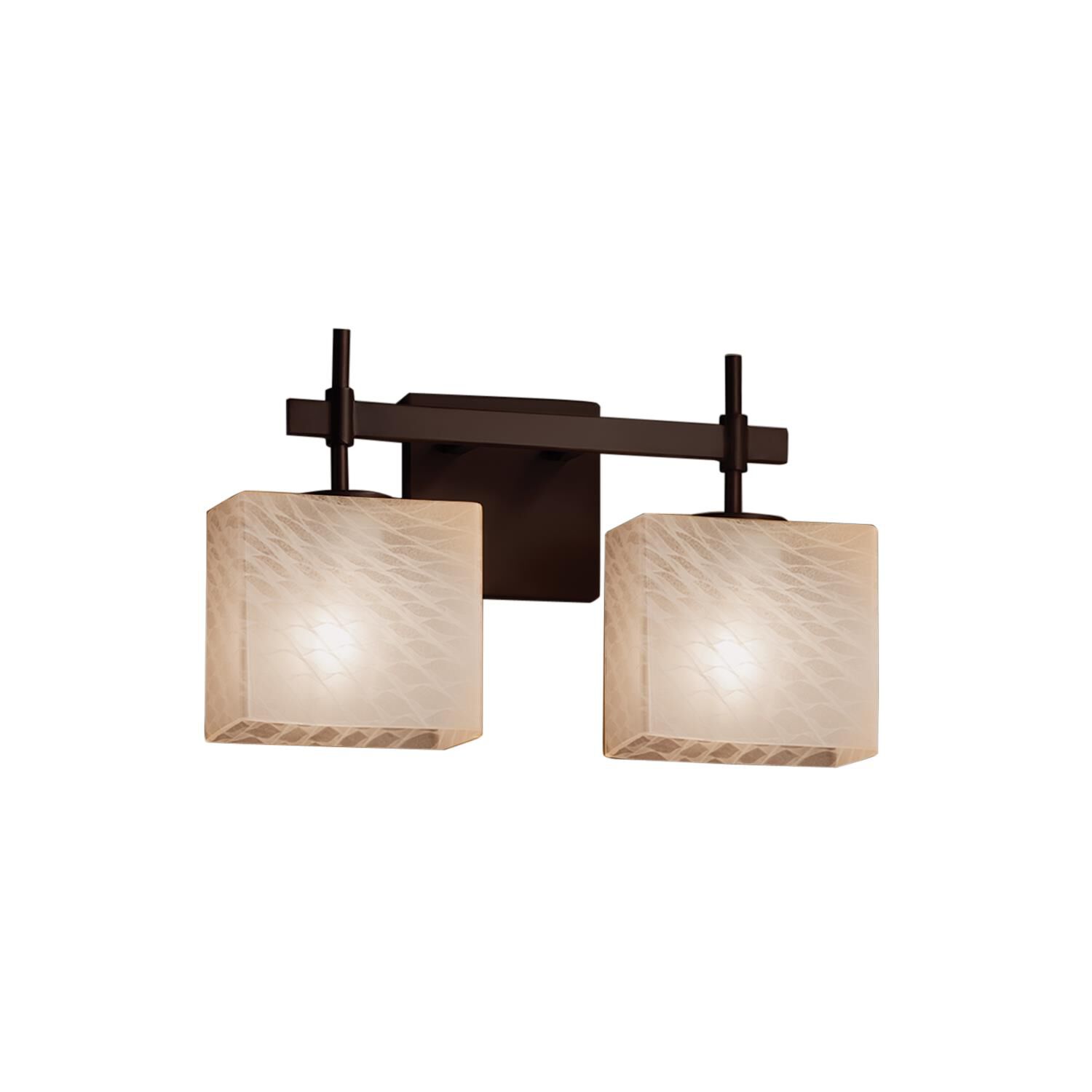 Fusion 14 Inch 2 Light Bath Vanity Light by Justice Design Group