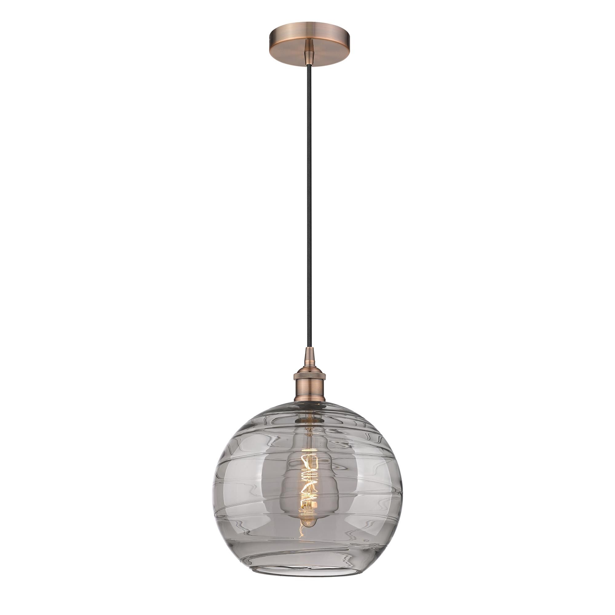 Bruno Marashlian Athens Deco Swirl 12 Inch Mini Pendant by Innovations Lighting
