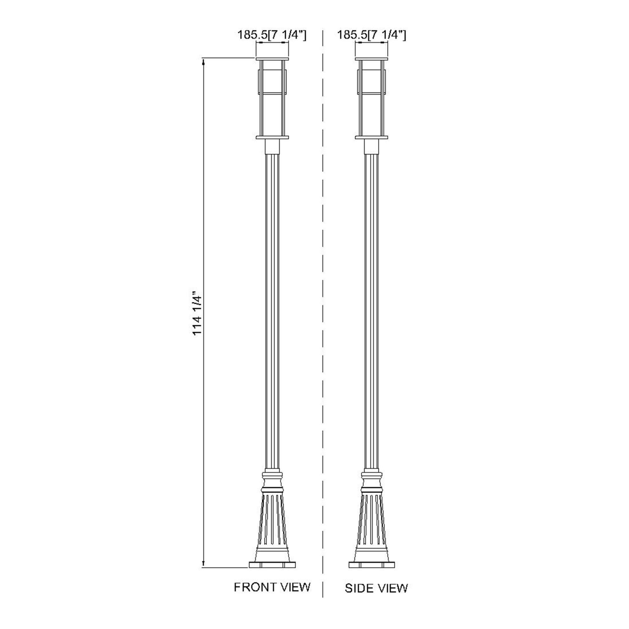 Z-Lite Luca 121 Inch Tall LED Outdoor Post Lamp