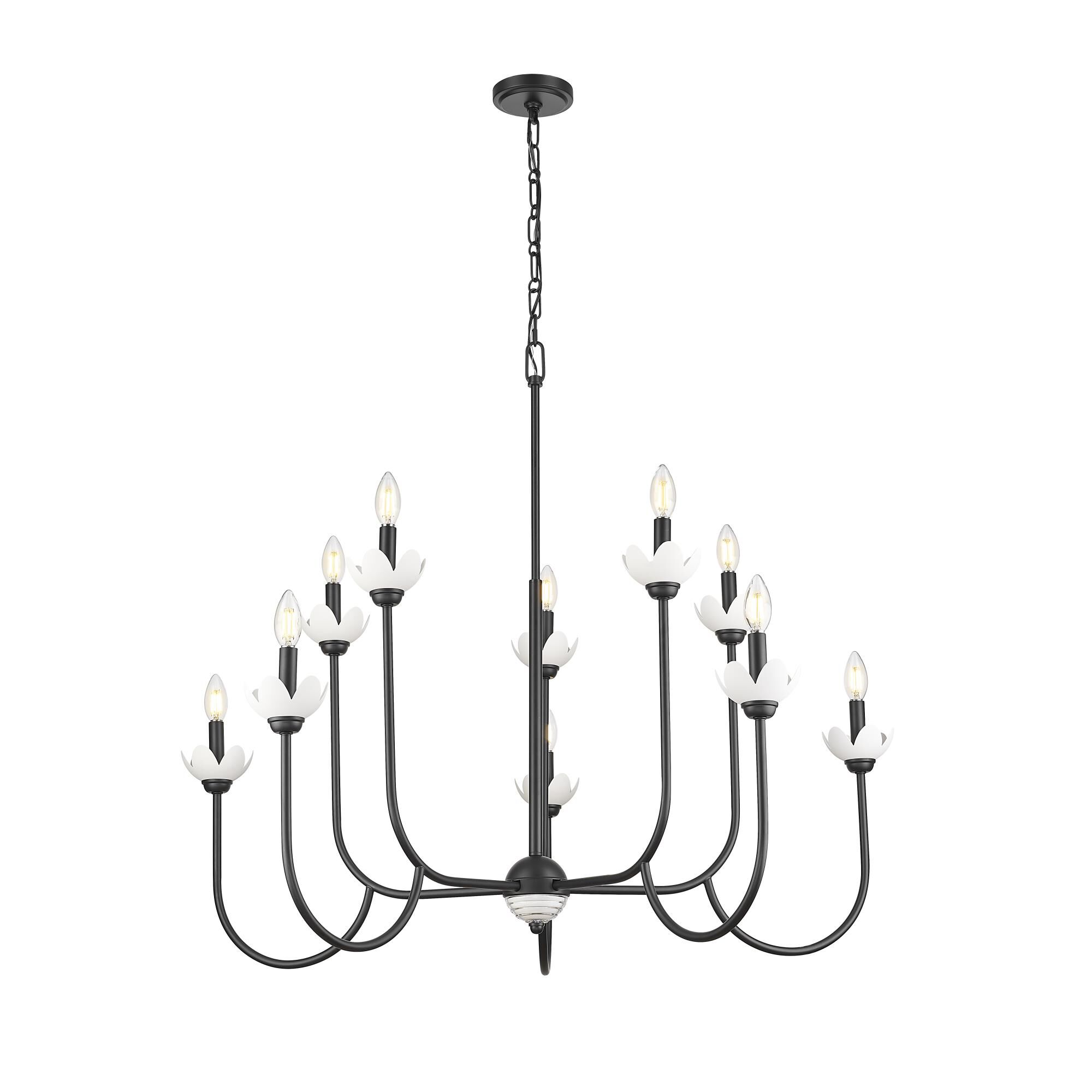 Shown in Matte Black finish and Clear Ribbed glass and Clear Ribbed shade