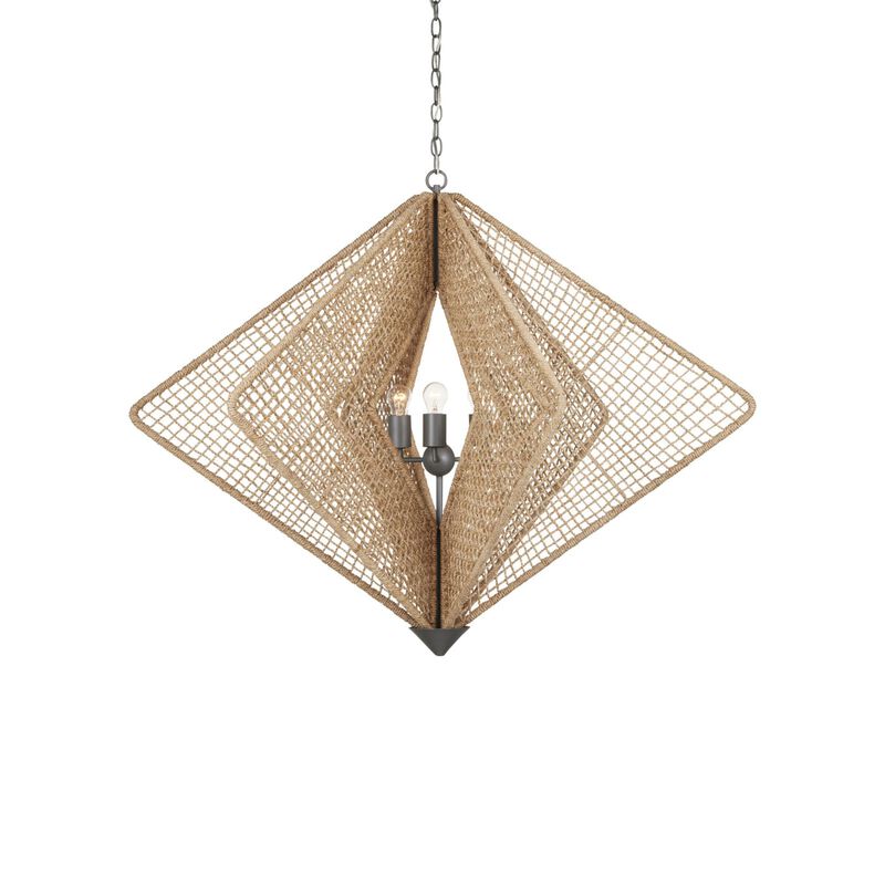 Hiroshi Koshitaka Shizen 47 Inch 3 Light Chandelier by Currey and Company