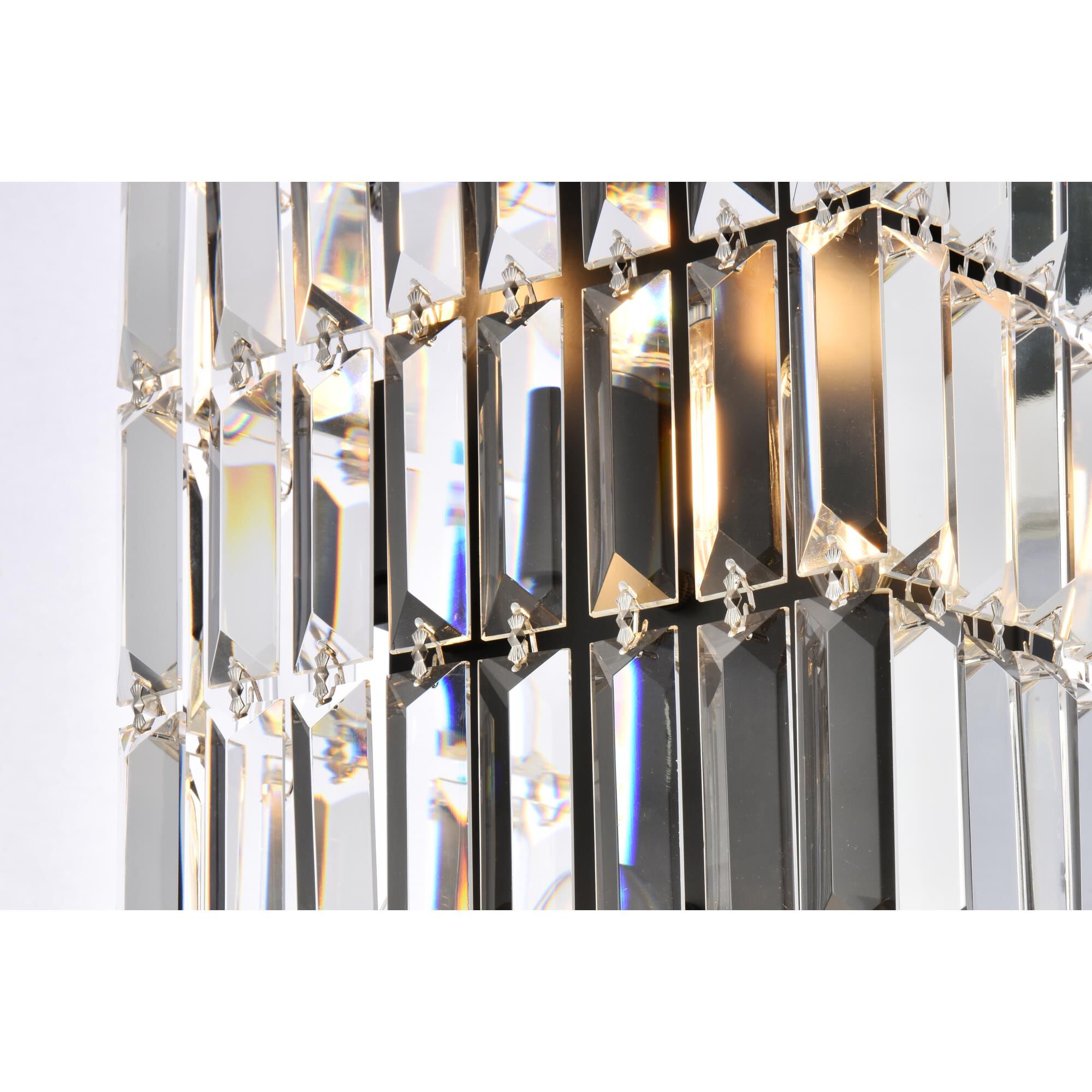 Shown in Black finish and Clear Royal Cut crystal