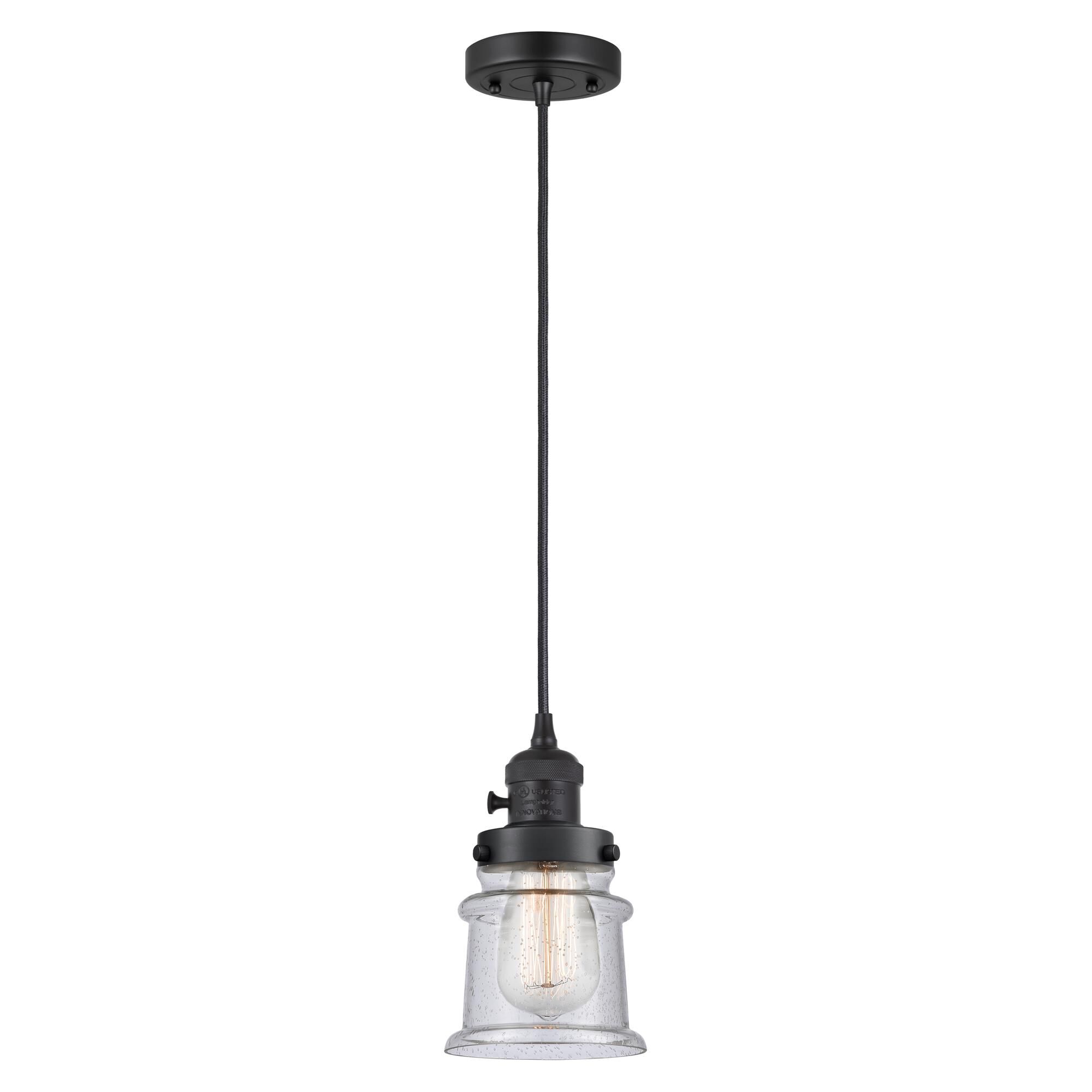 Shown in Matte Black finish and Seedy glass