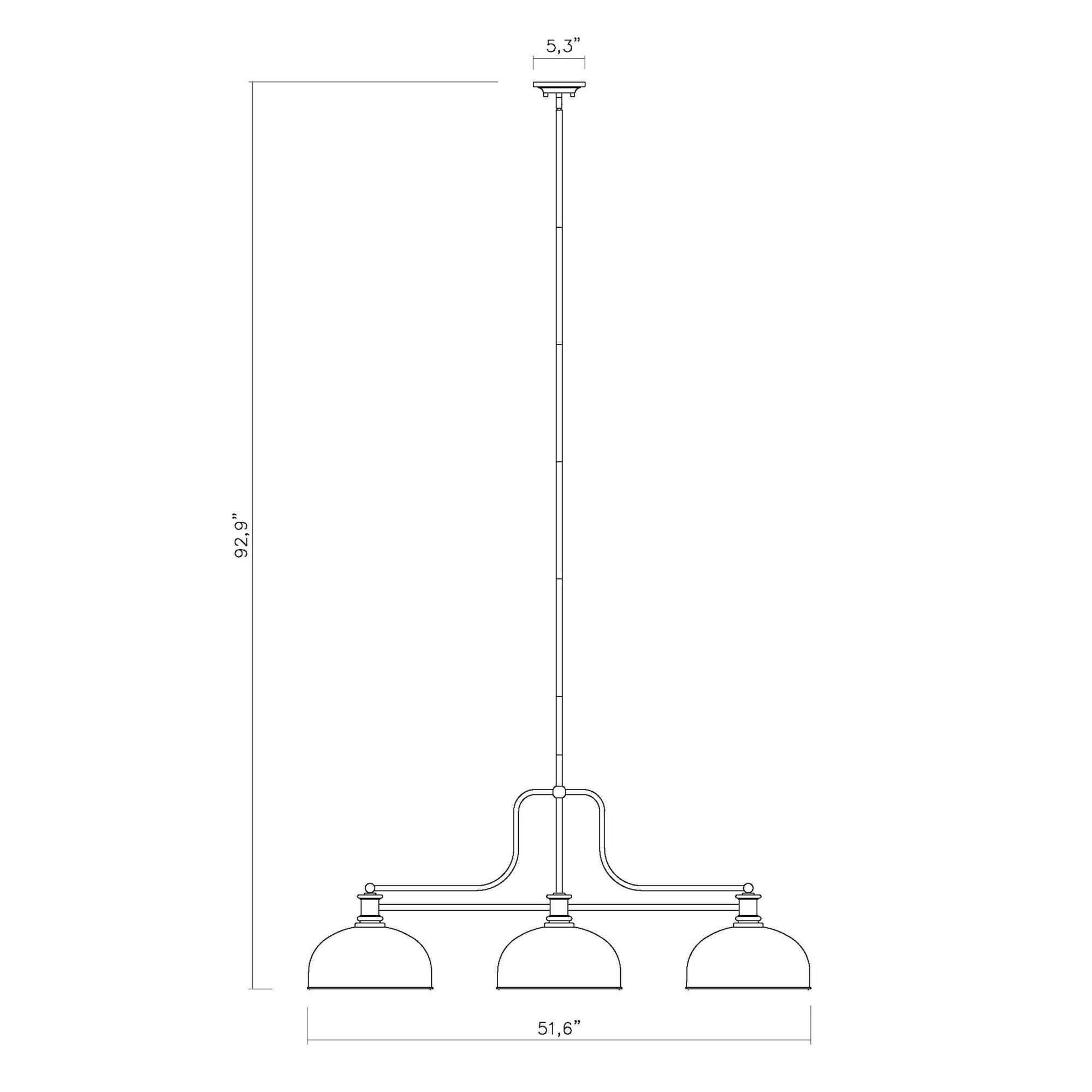 Melange 51 Inch Billiard Light by Z-Lite
