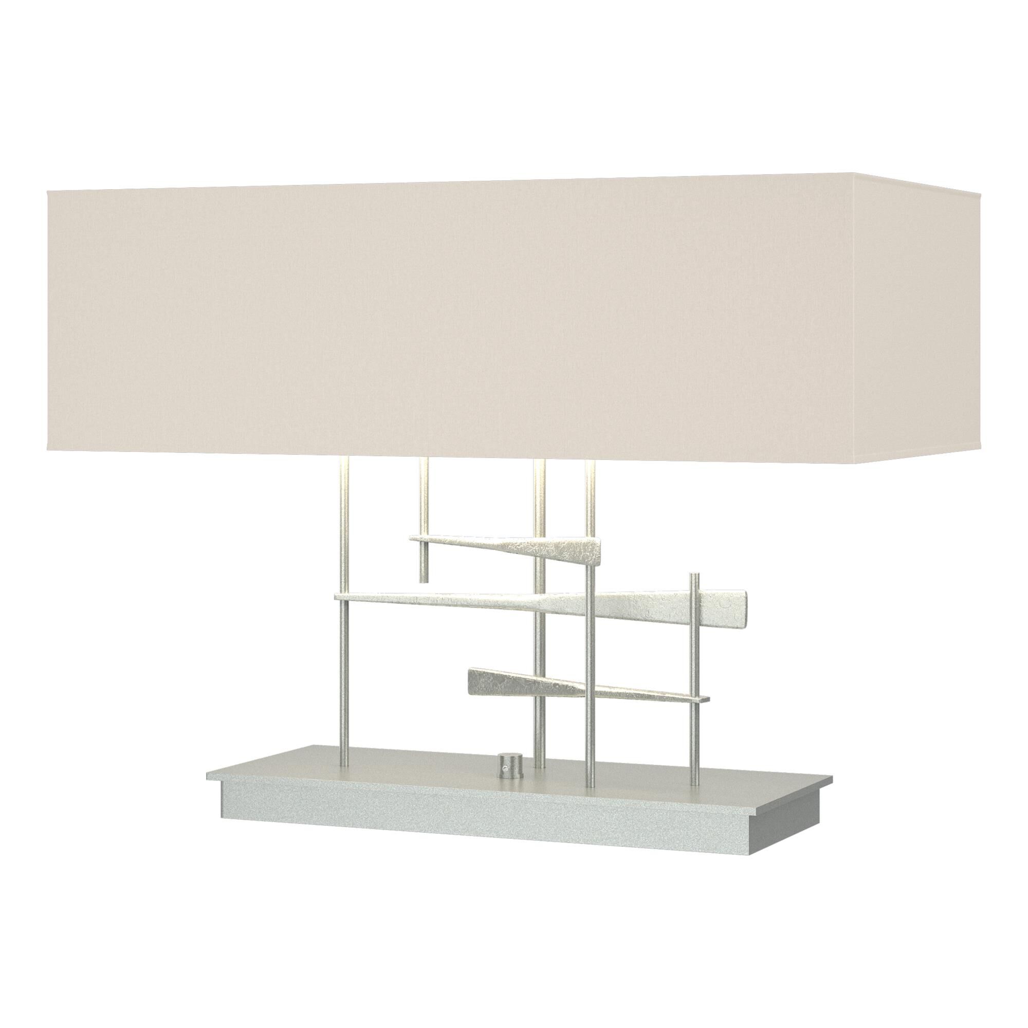 Shown in Vintage Platinum finish and Flax shade