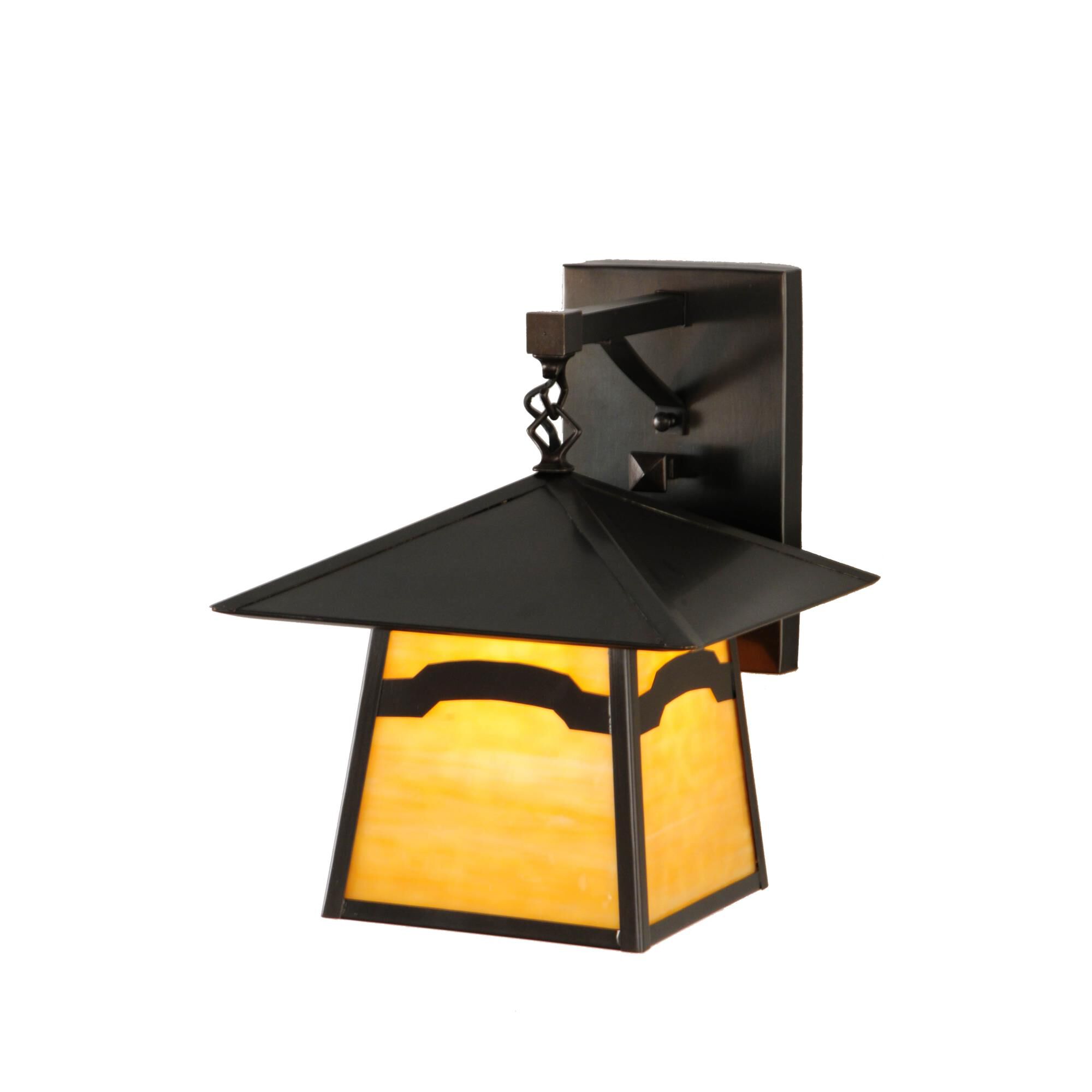 Meyda Lighting Stillwater 15 Inch Tall Outdoor Wall Light