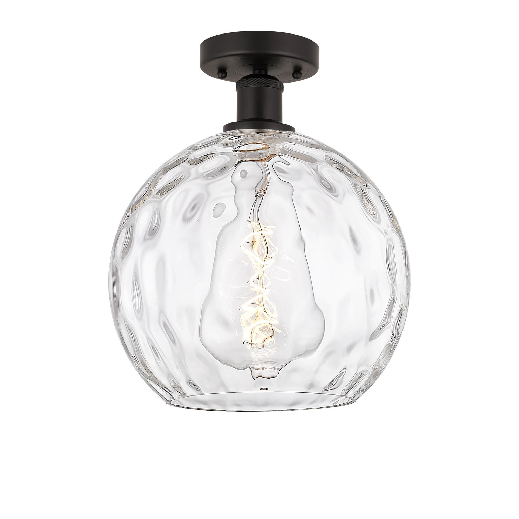 Shown in Oil Rubbed Bronze finish and Clear Water glass