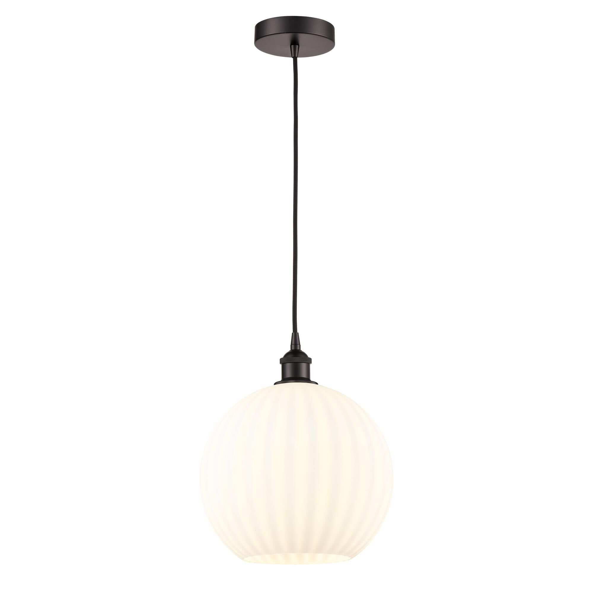 Bruno Marashlian White Venetian 12 Inch Mini Pendant by Innovations Lighting