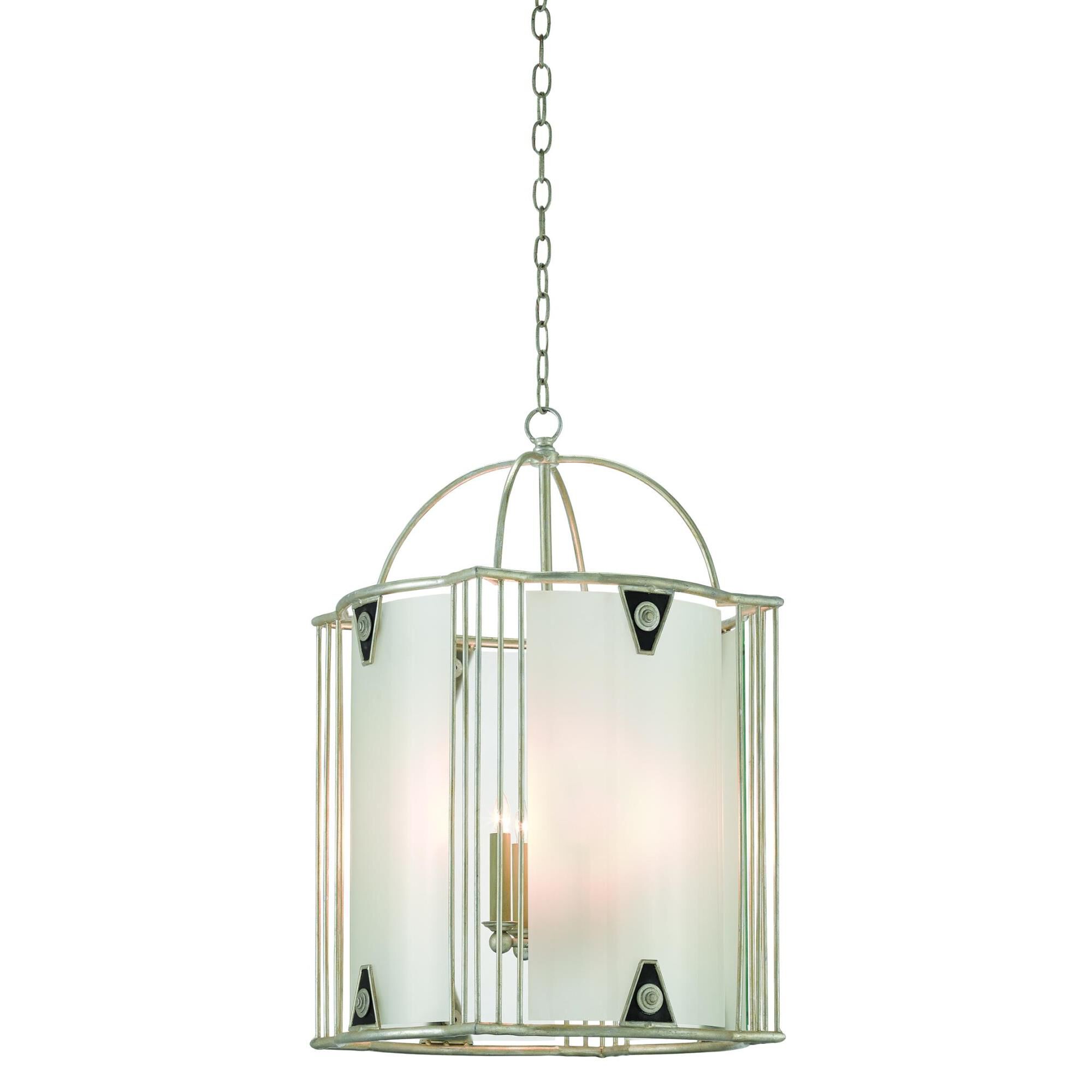 Shown in Contemporary Silver Leaf-Satin Black finish 