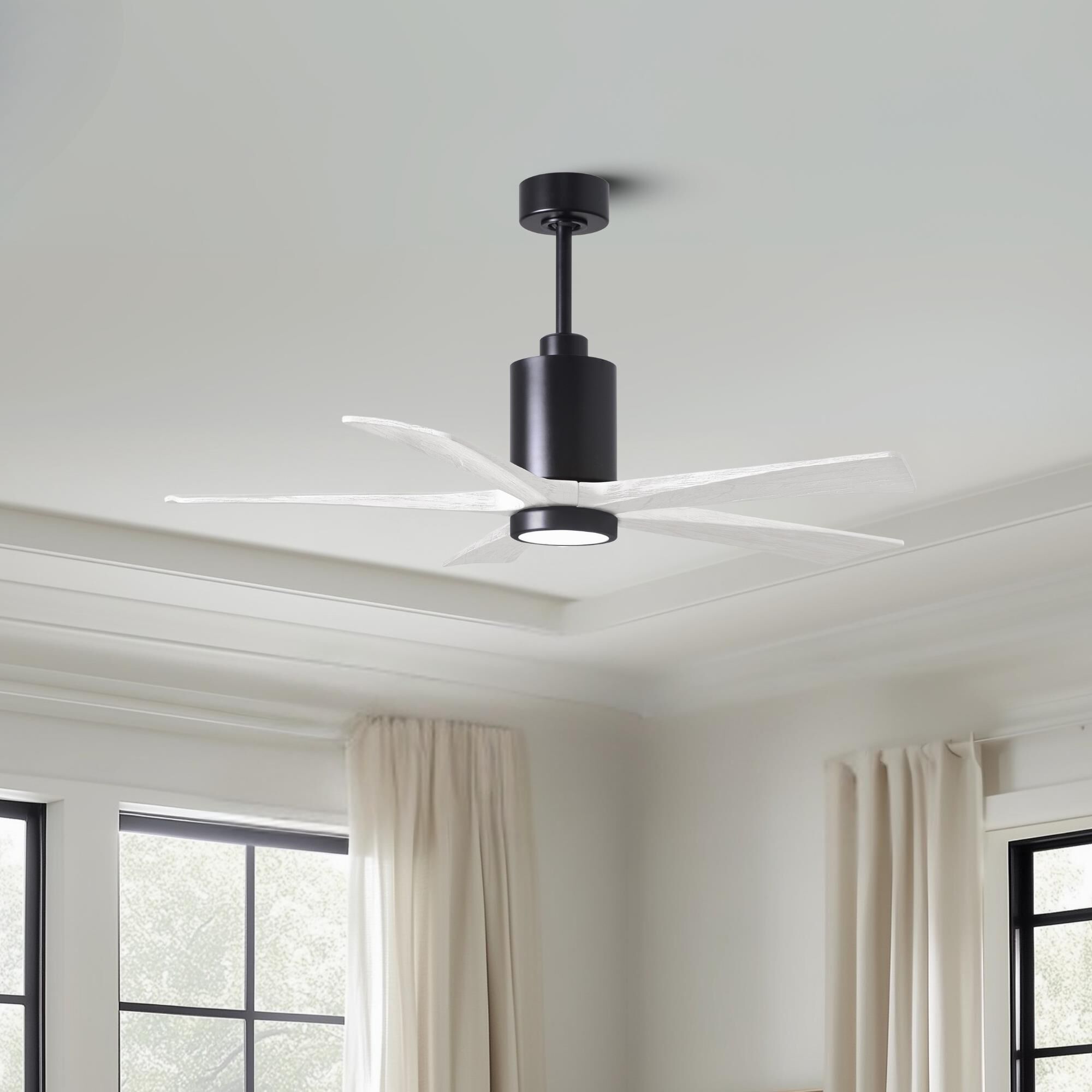 Patricia 52 Inch Ceiling Fan with Light Kit by Matthews Fan Company