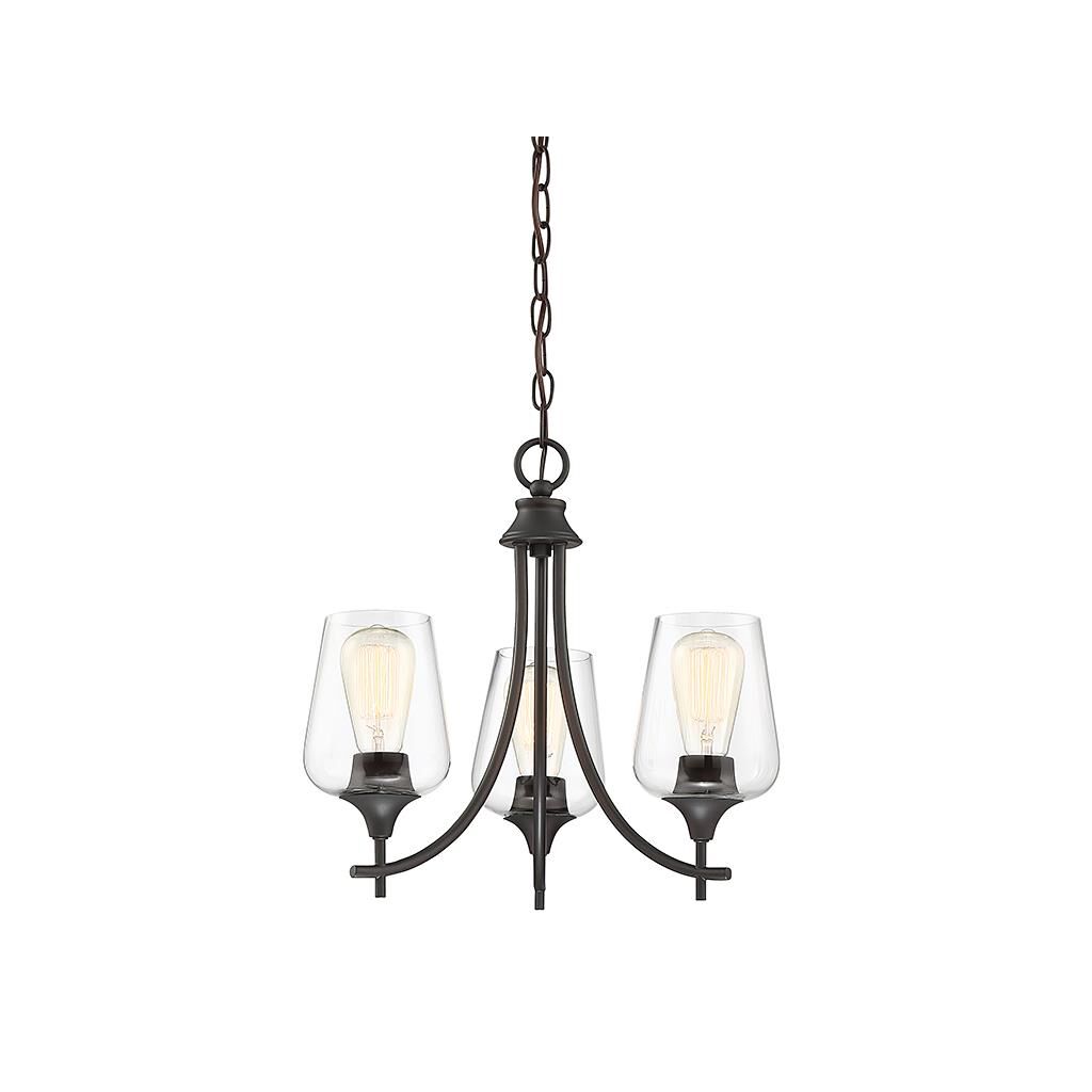 Shown in English Bronze finish and Clear  glass