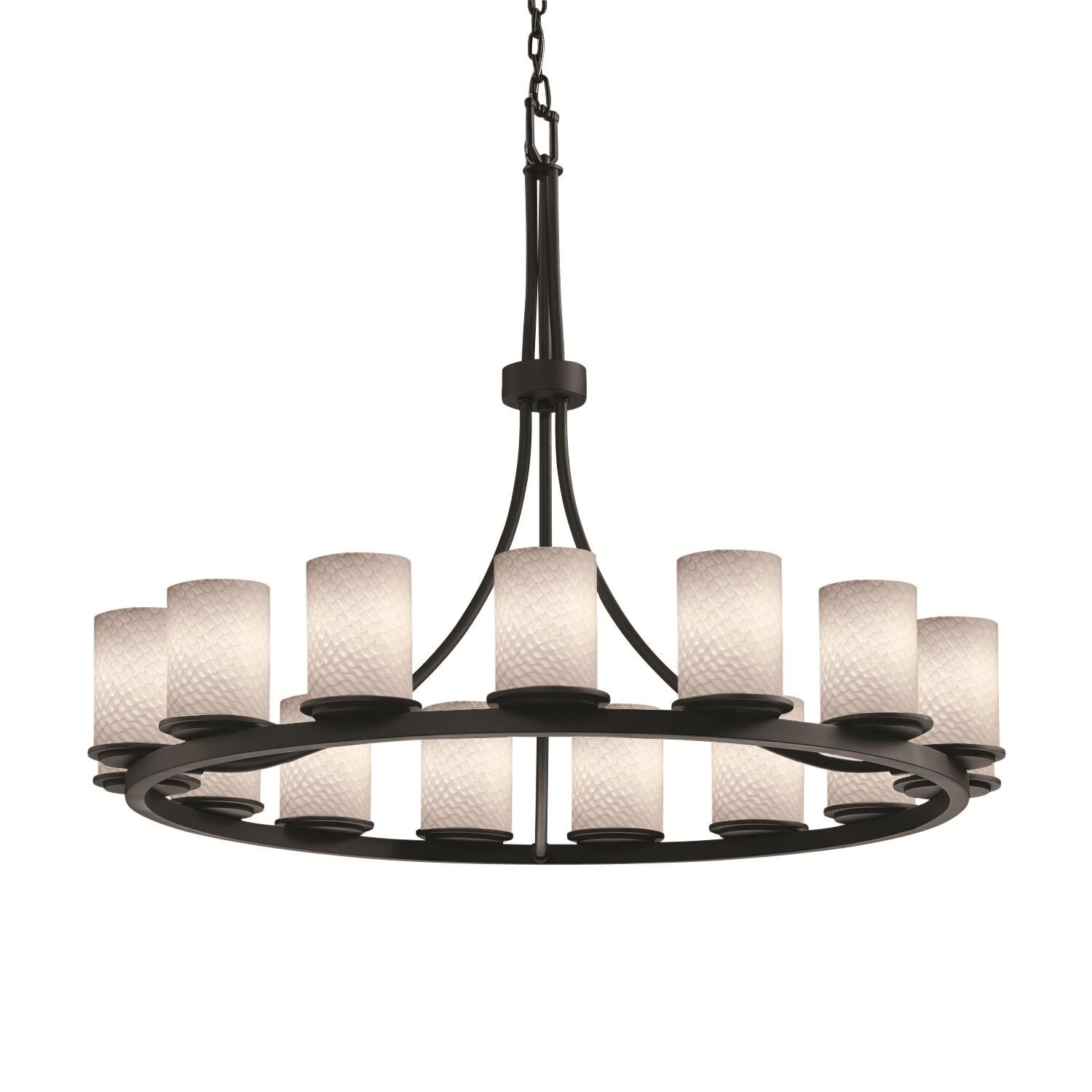 Fusion 42 Inch 15 Light Chandelier by Justice Design Group