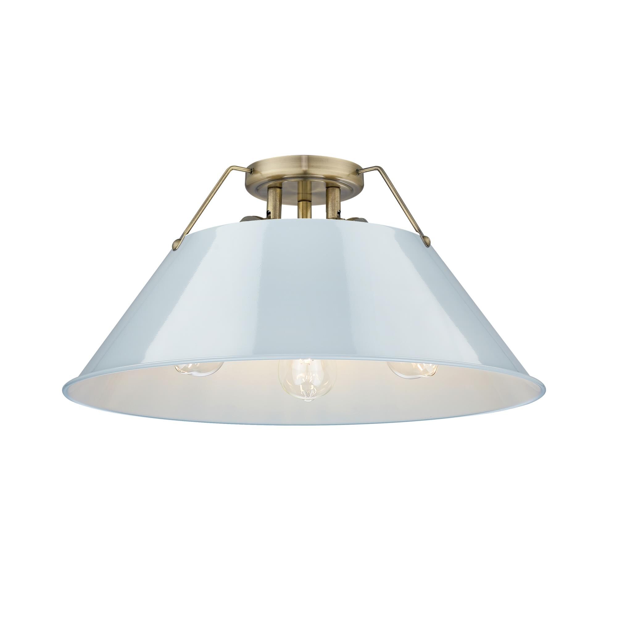 Orwell 19 Inch Semi Flush Mount by Golden Lighting