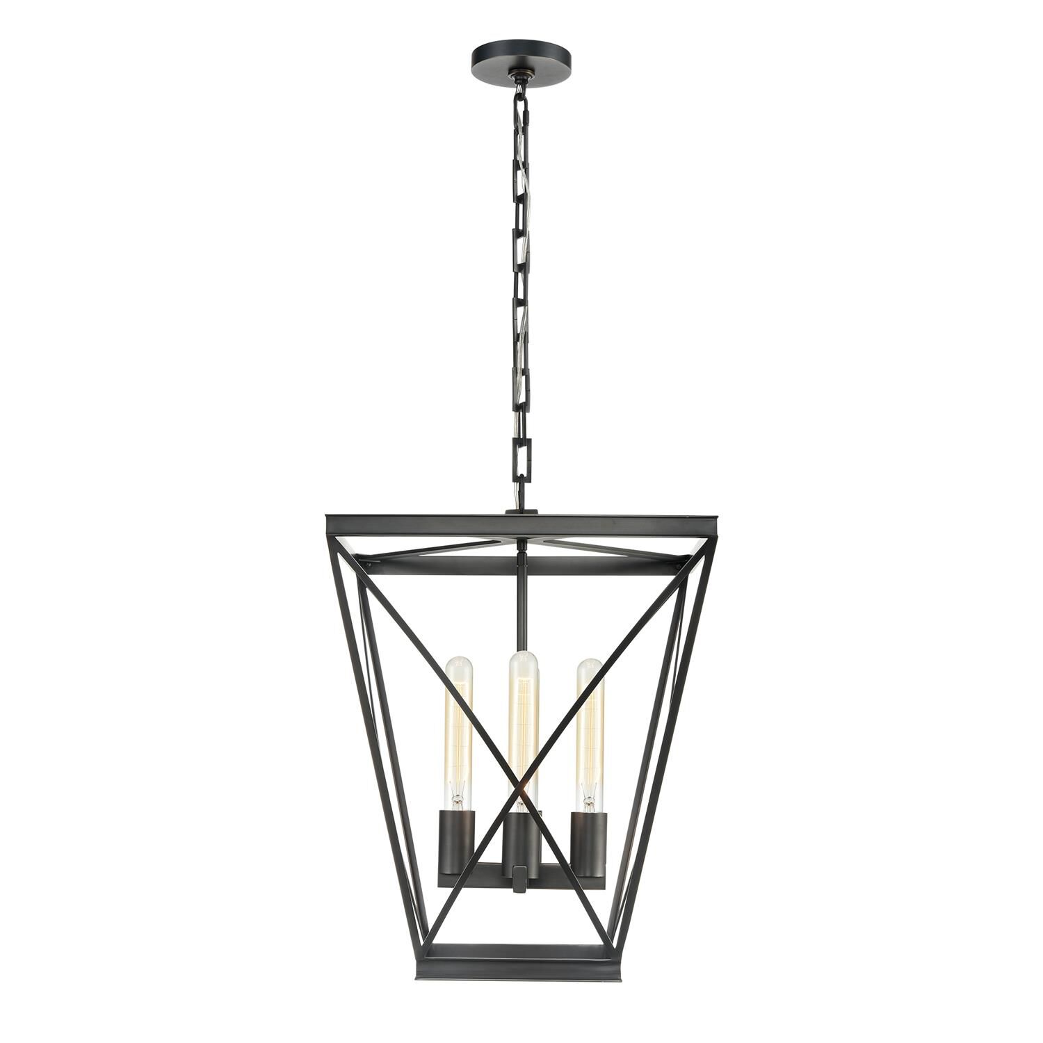 Lattice 16 Inch Cage Pendant by Alora Lighting