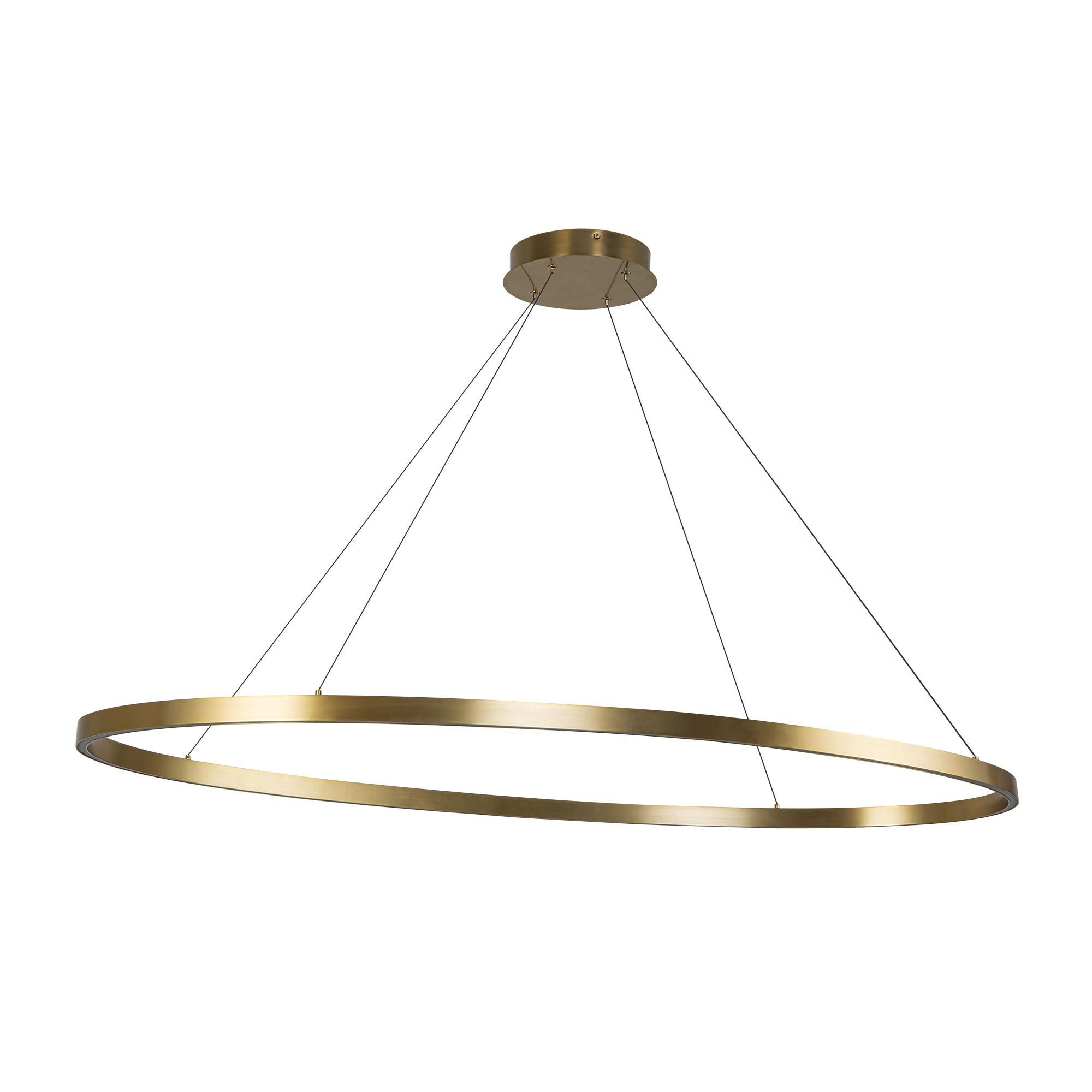 Ovale 28 Inch Linear Suspension Light Kuzco Lighting