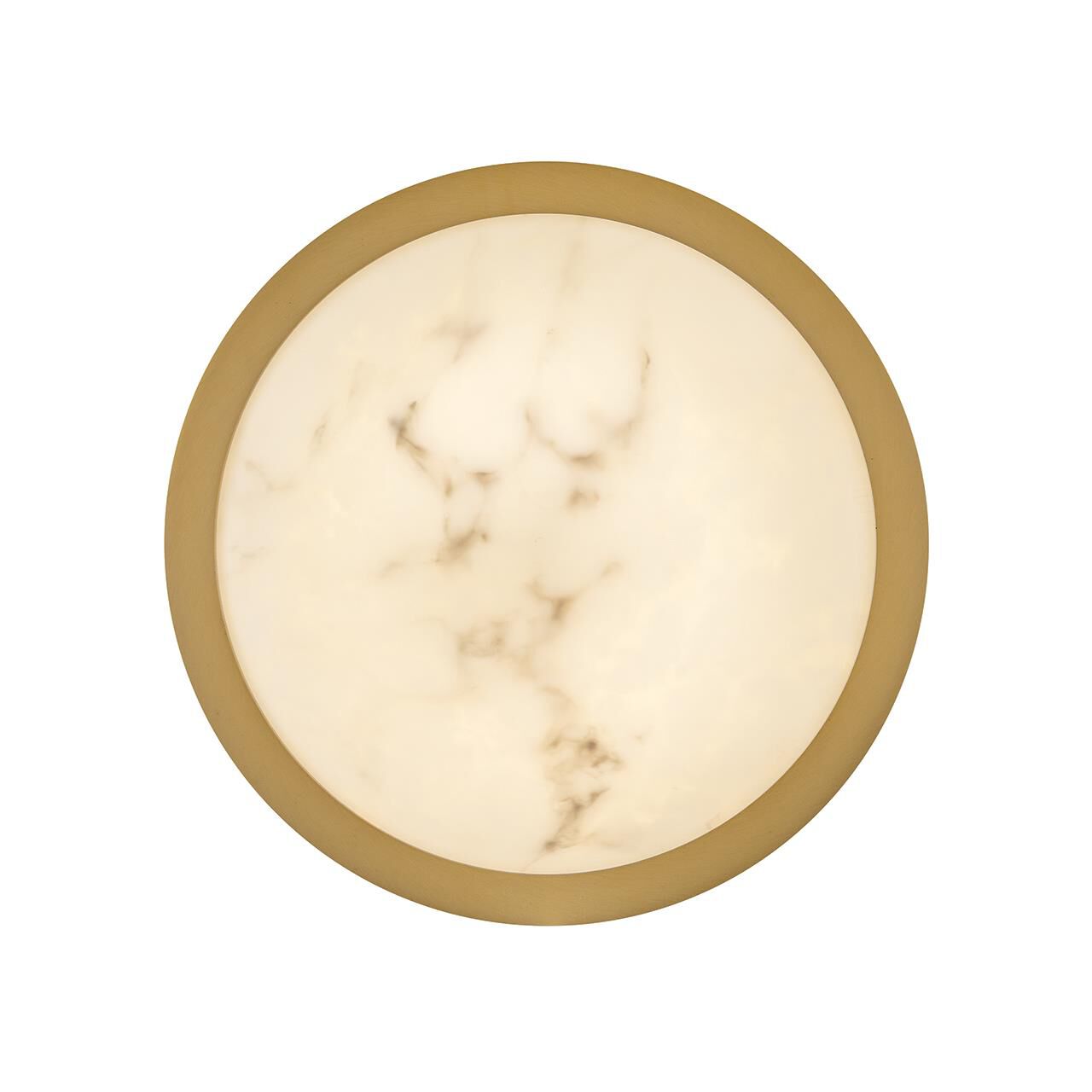 Shown in Lacquered Brass finish and Cloudstone glass