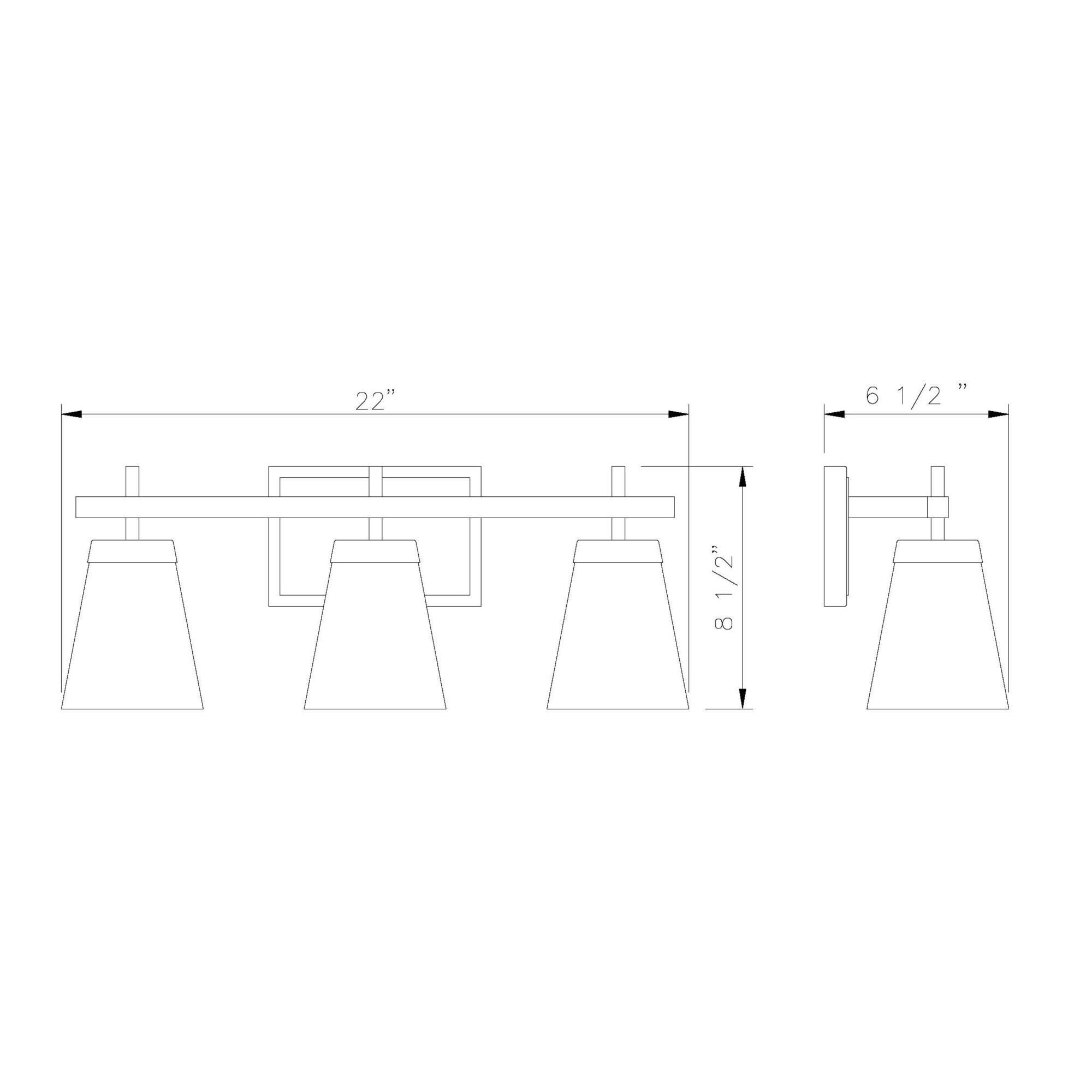 Lauren 22 Inch 3 Light Bath Vanity Light by Z-Lite