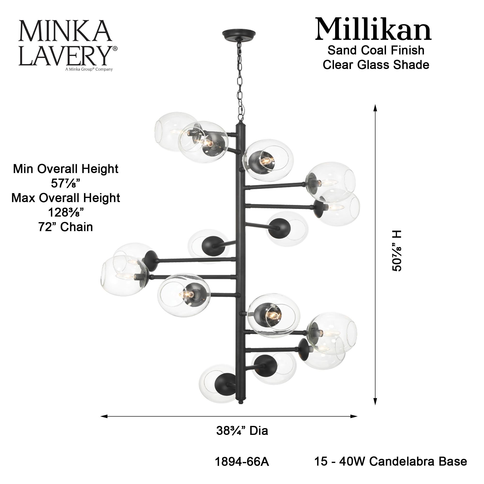 Millikan 51 Inch Multi Light Pendant by Minka Lavery