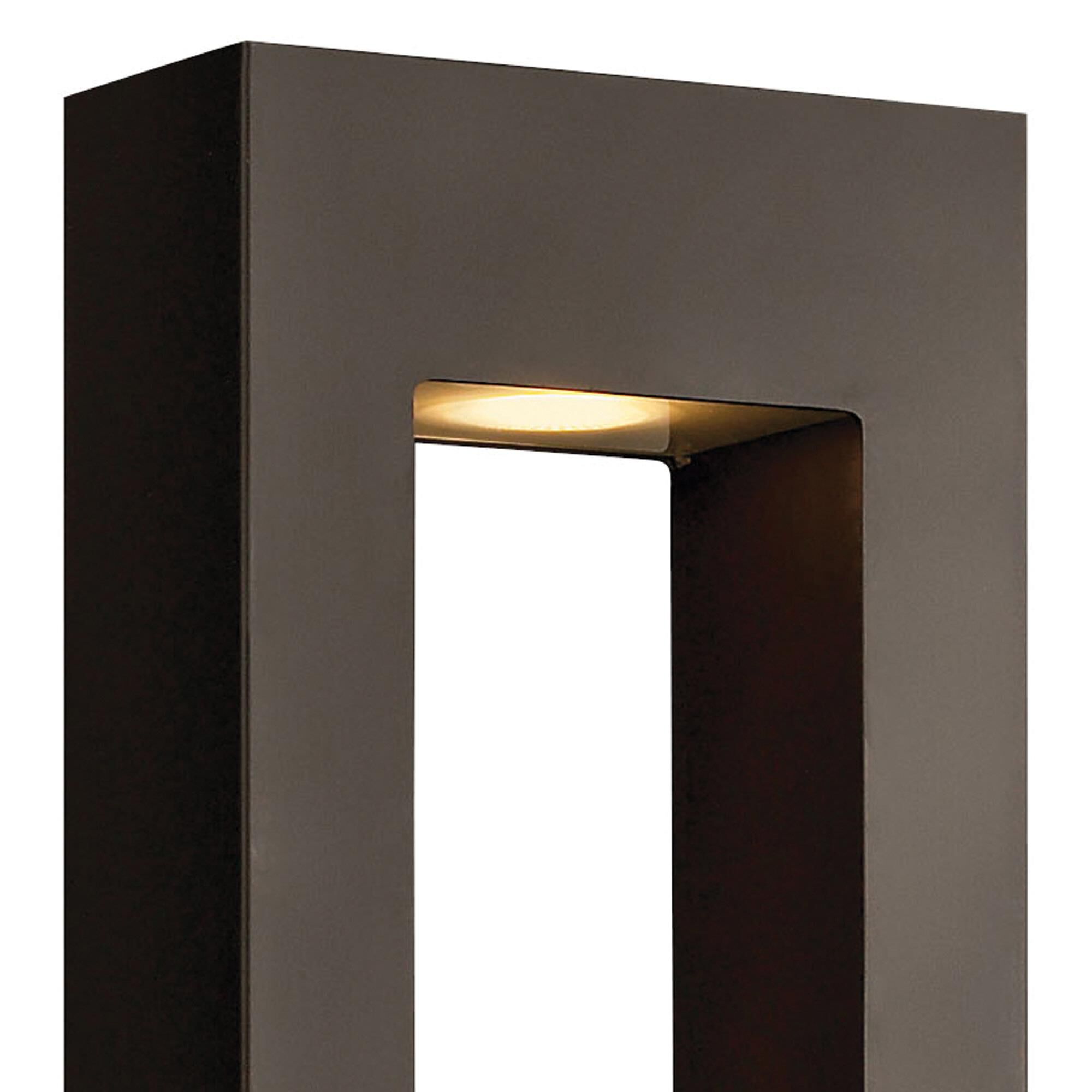 Shown in Bronze finish and Etched Lens glass