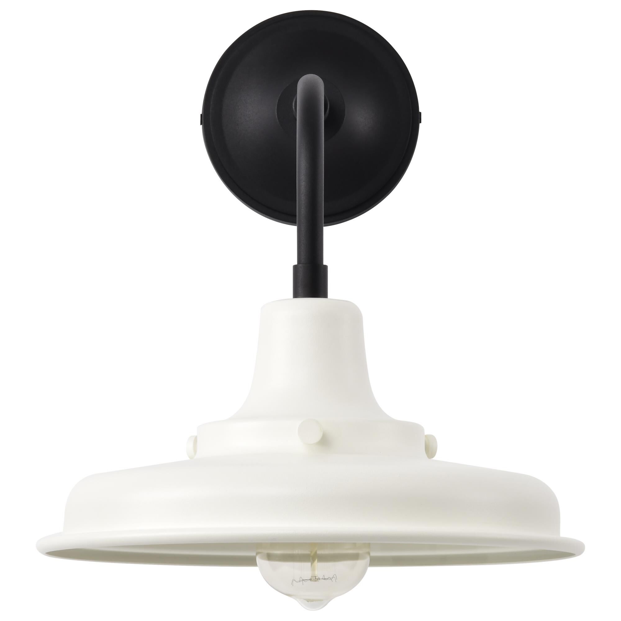 Shown in Black finish and White shade