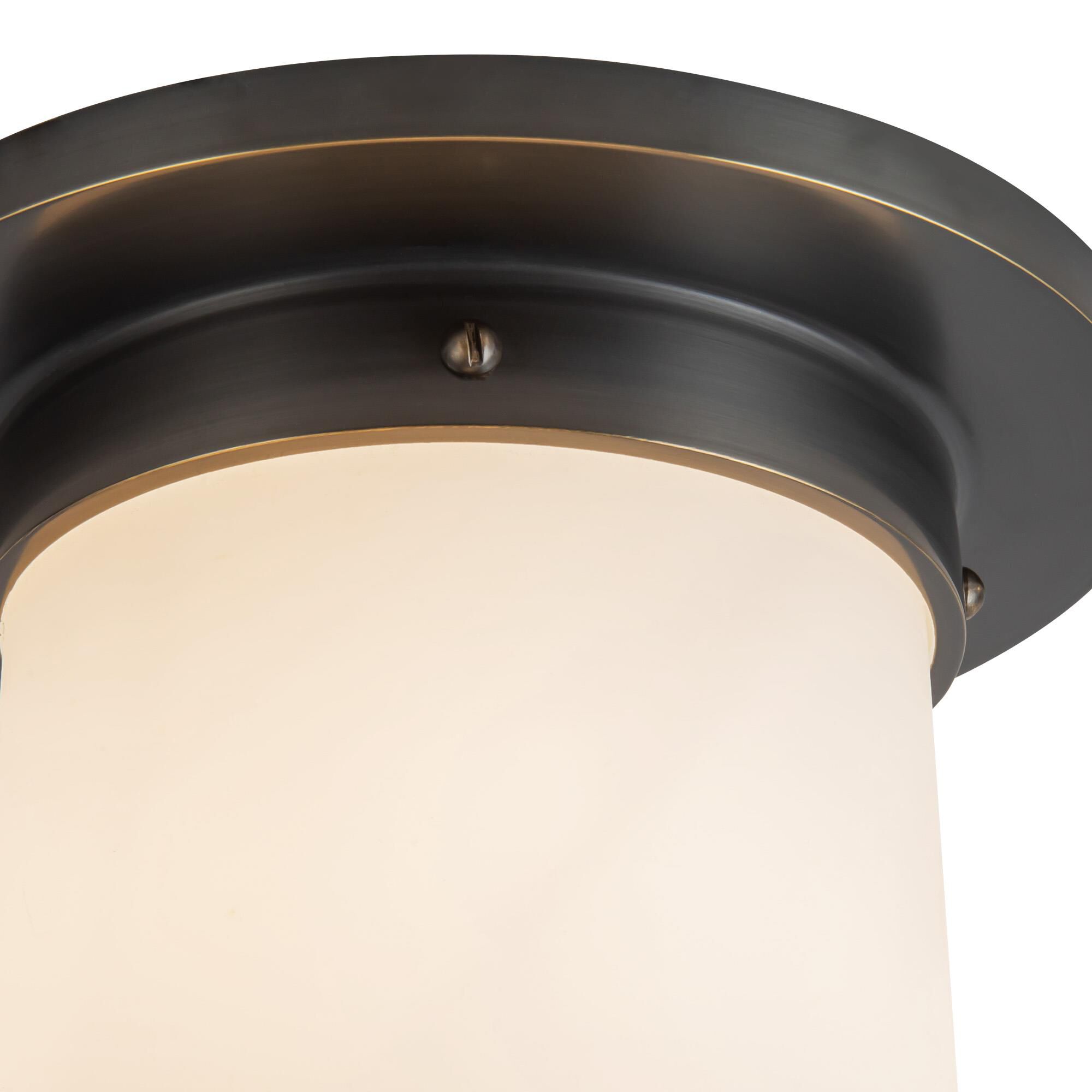 Shown in Urban Bronze finish and Matte Opal glass