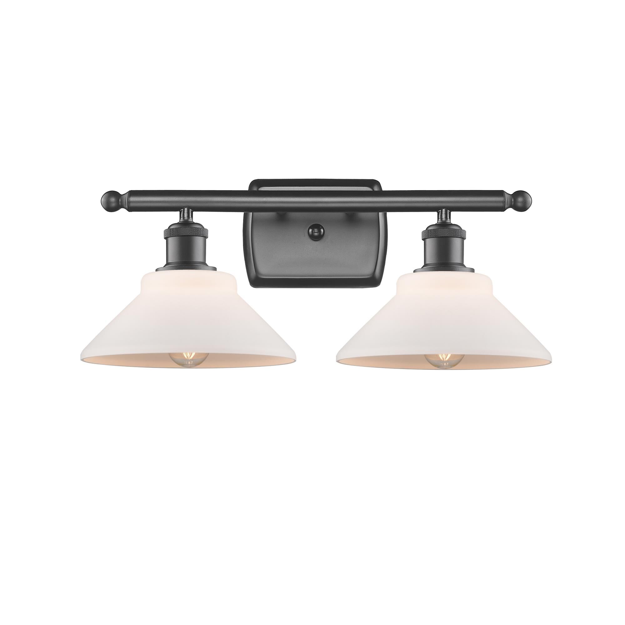 Shown in Oil Rubbed Bronze finish and Matte White - Disc glass