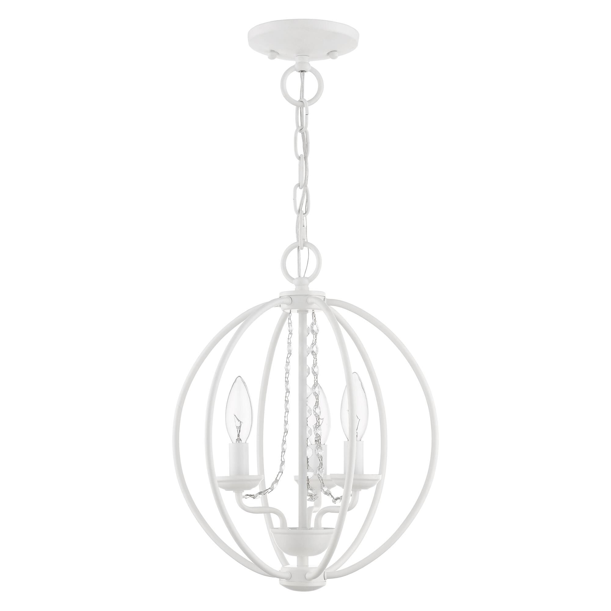 Arabella 12 Inch 3 Light Mini Chandelier by Livex Lighting