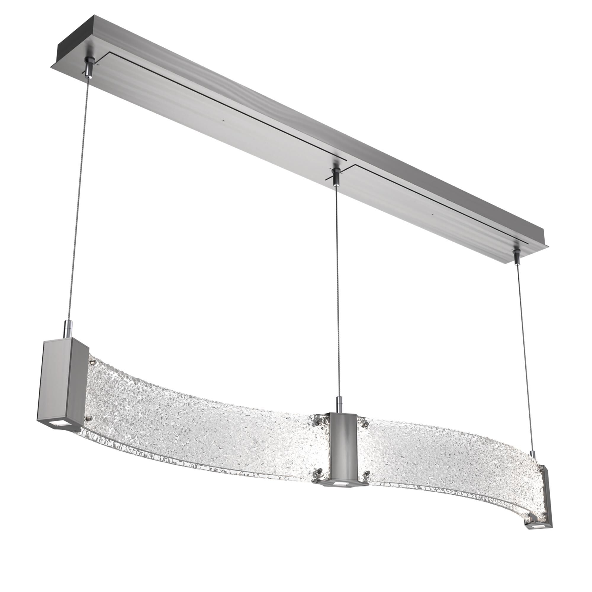 Shown in Satin Nickel finish and Clear Rimelight glass
