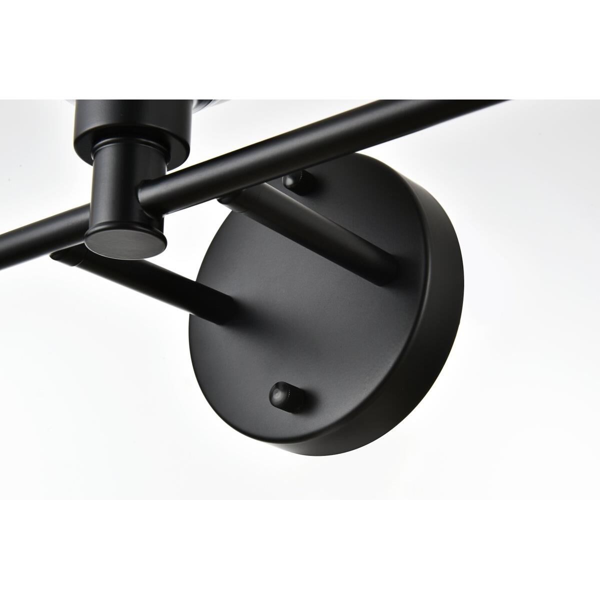 Shown in Black  finish and Frosted White glass