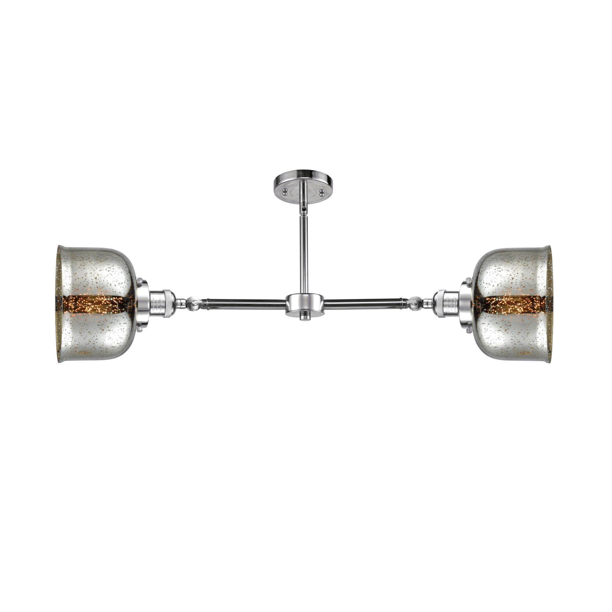 Bruno Marashlian Large Bell 21 Inch 2 Light Mini Chandelier by Innovations Lighting
