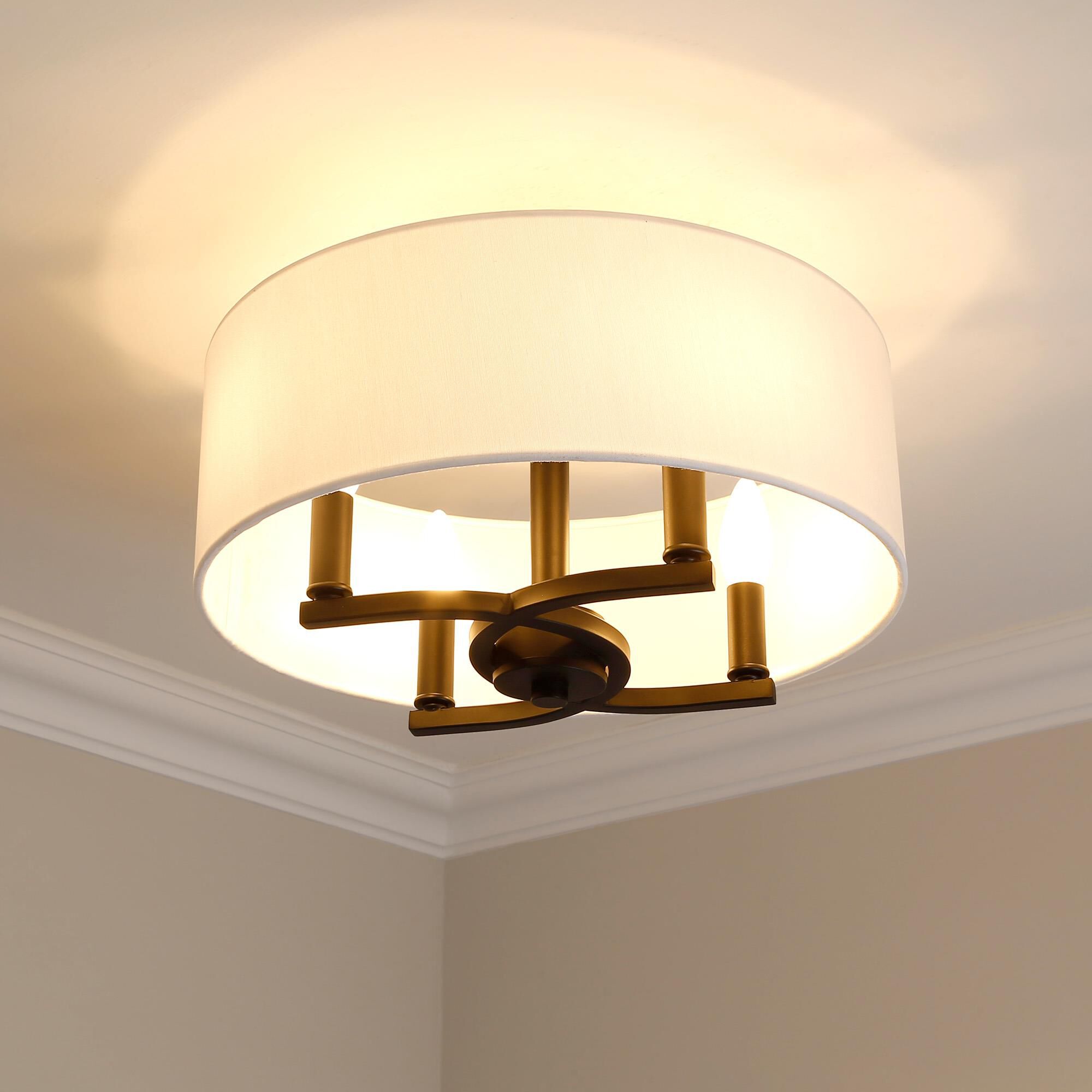 Eliana 16 Inch Semi Flush Mount by Golden Lighting