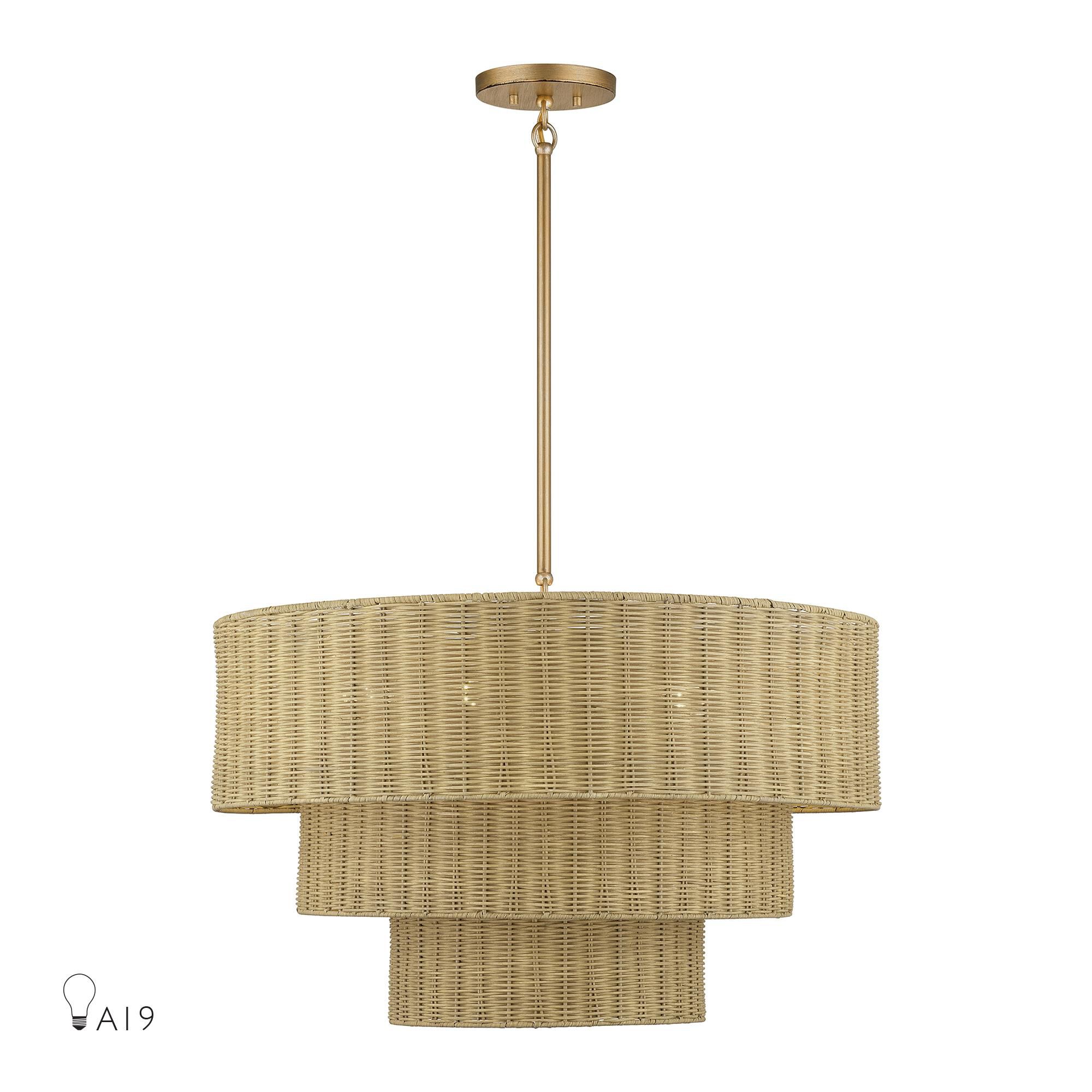 Weavington 28 Inch Large Pendant by Livex Lighting