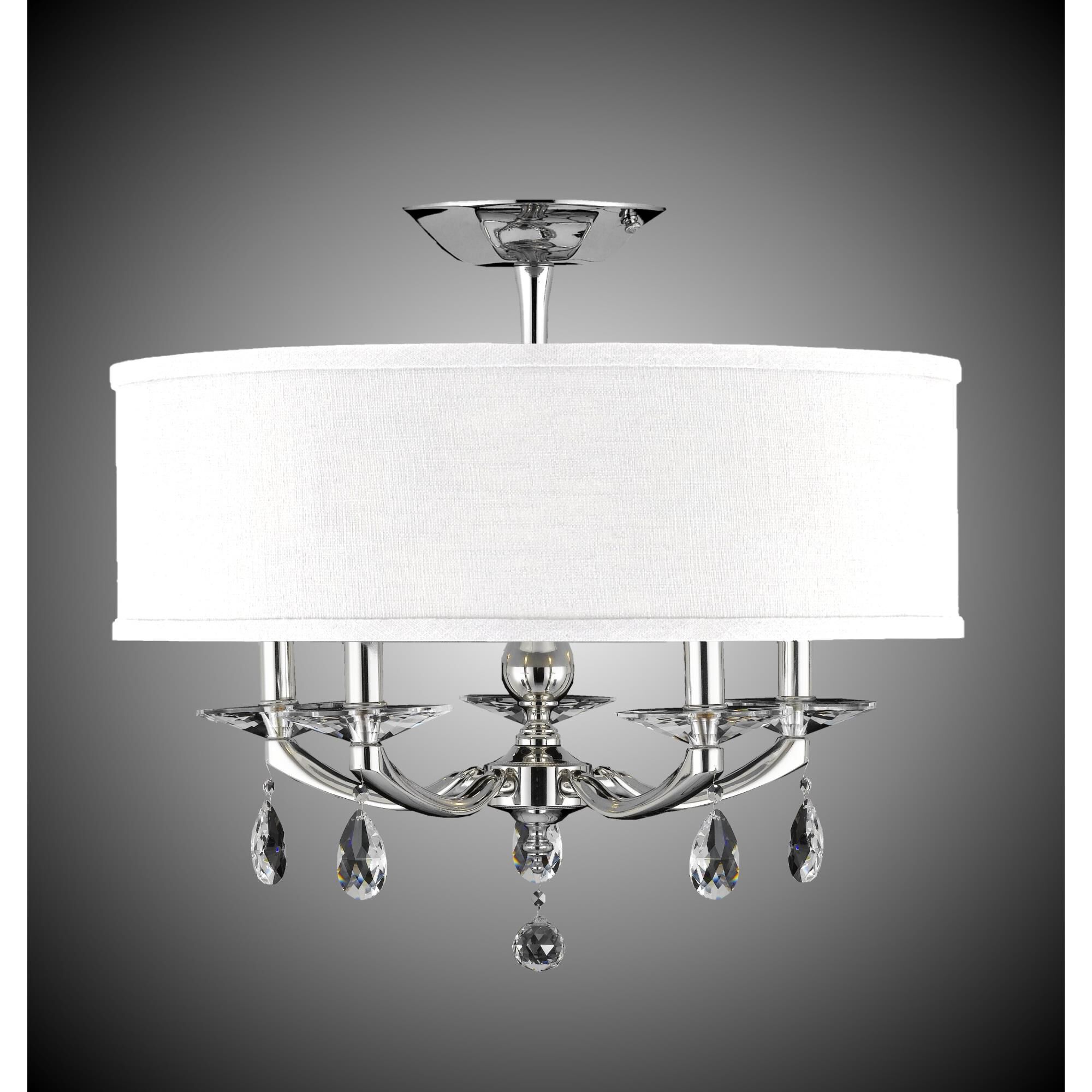 Kensington 5 Light Semi Flush Mount by American Brass and Crystal