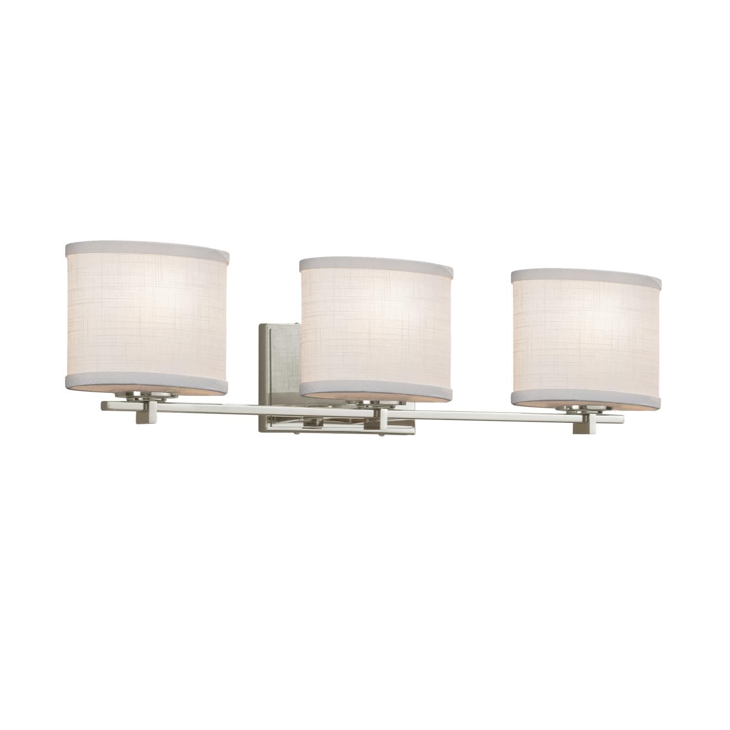 Textile 26 Inch 3 Light Bath Vanity Light by Justice Design Group - Clearance