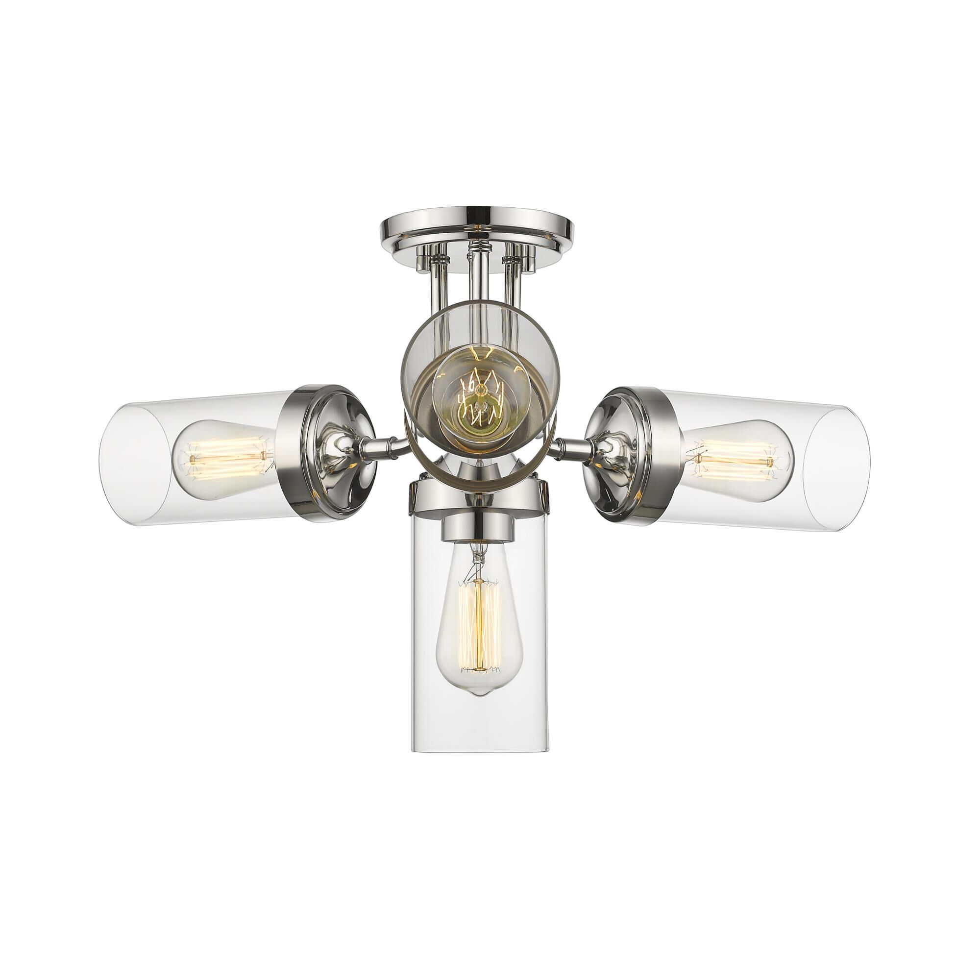Calliope 22 Inch 4 Light Semi Flush Mount by Z-Lite