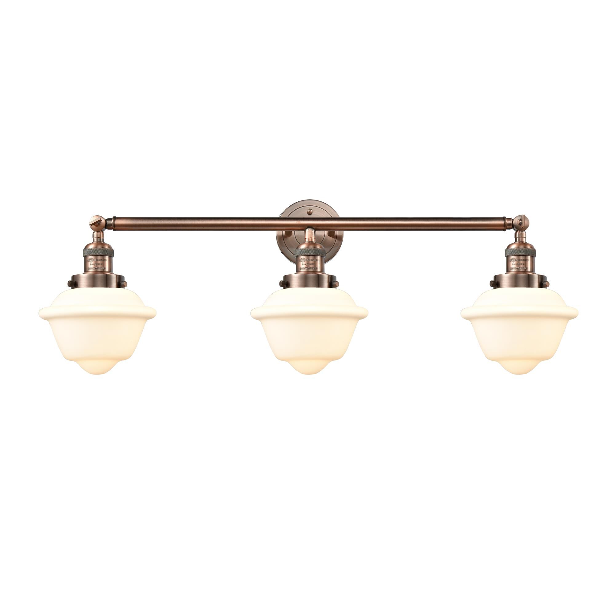 Bruno Marashlian Small Oxford 34 Inch 3 Light Bath Vanity Light by Innovations Lighting
