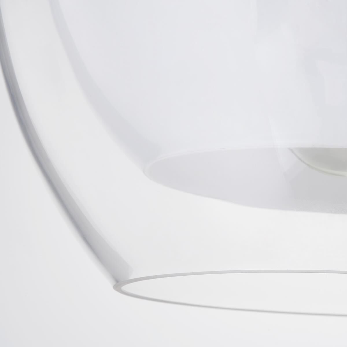 Shown in Patina Brass finish and Opal Glossy shade