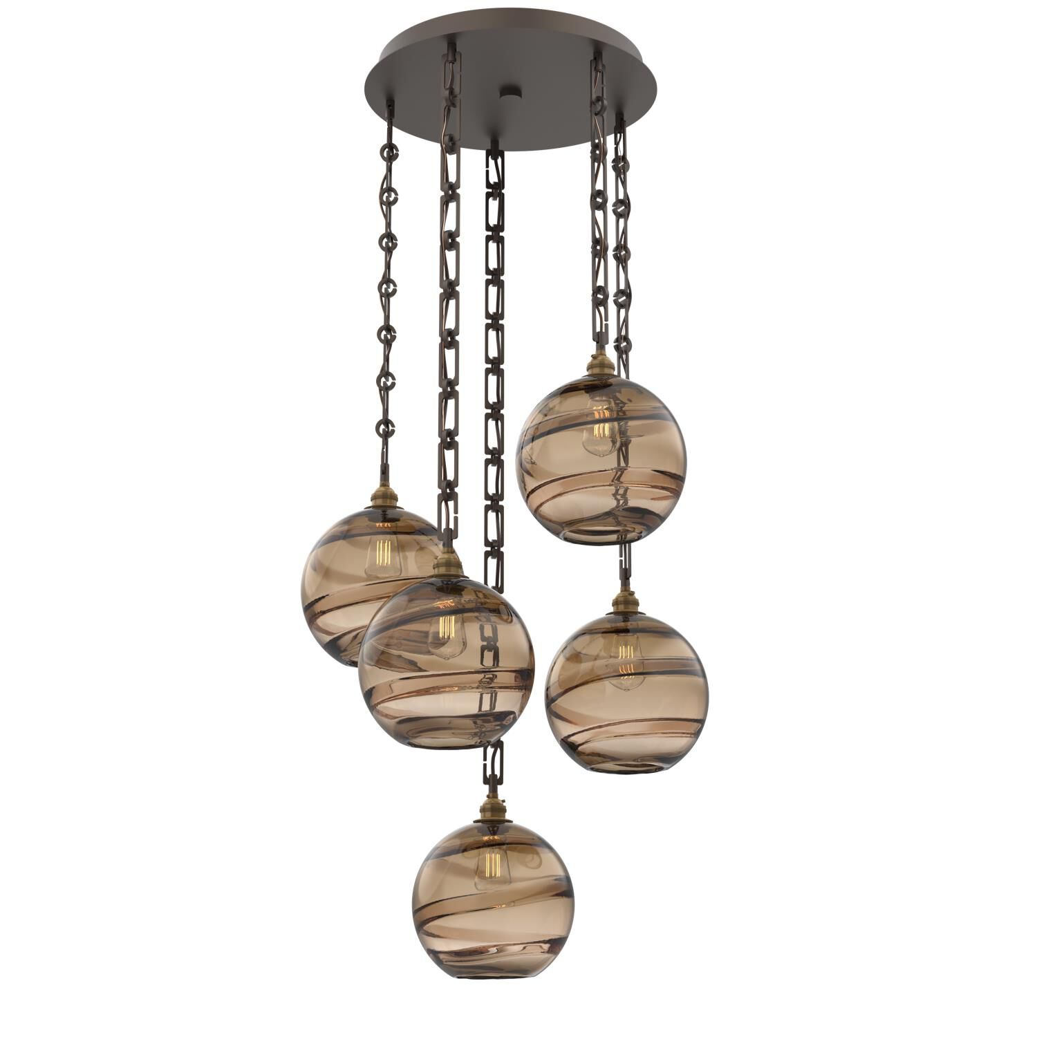 Levi Wilson Terra 23 Inch Multi Light Pendant by Hammerton Studio