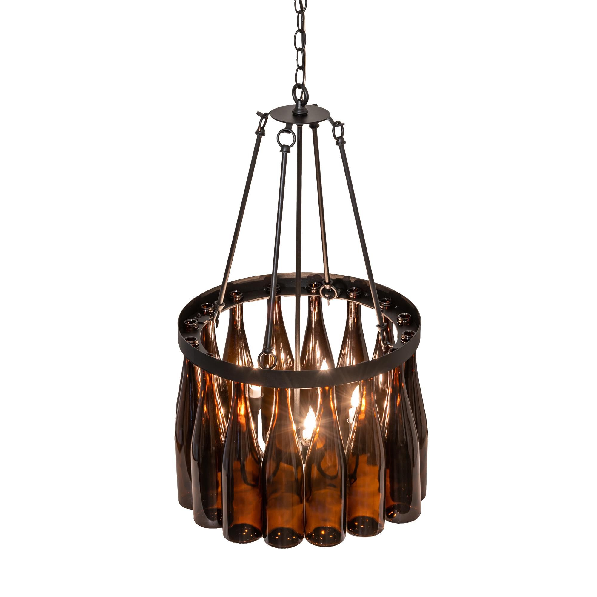 Wine Bottle 18 Inch 5 Light Mini Chandelier by Meyda Lighting