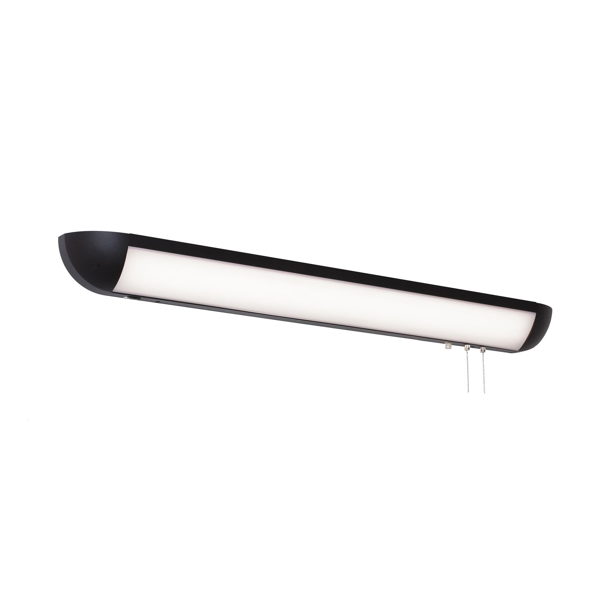 Shown in Black finish and White Acrylic shade