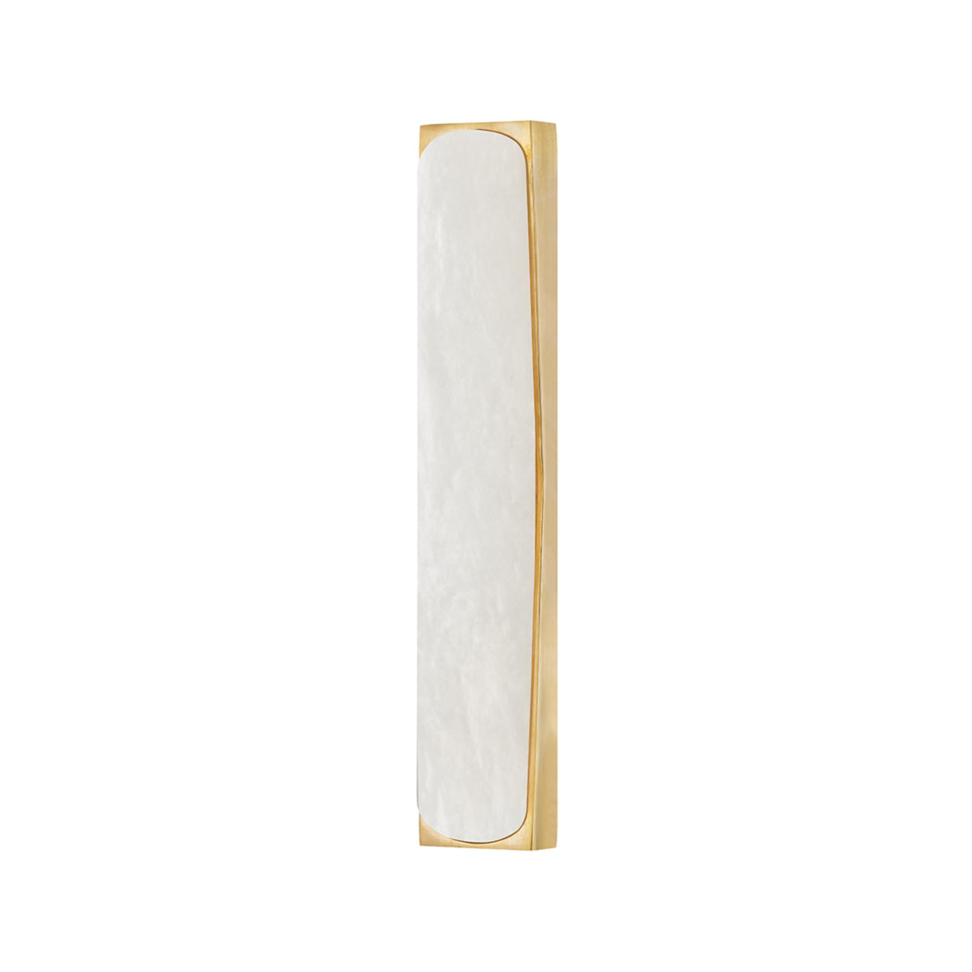 Shown in Vintage Brass finish and Natural Spanish Alabaster shade